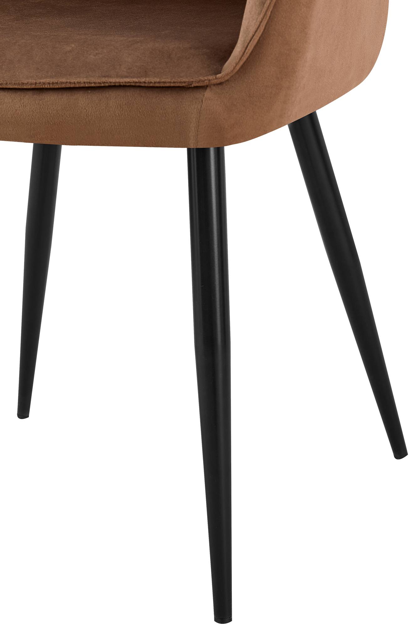 Silla de comedor Boise en terciopelo