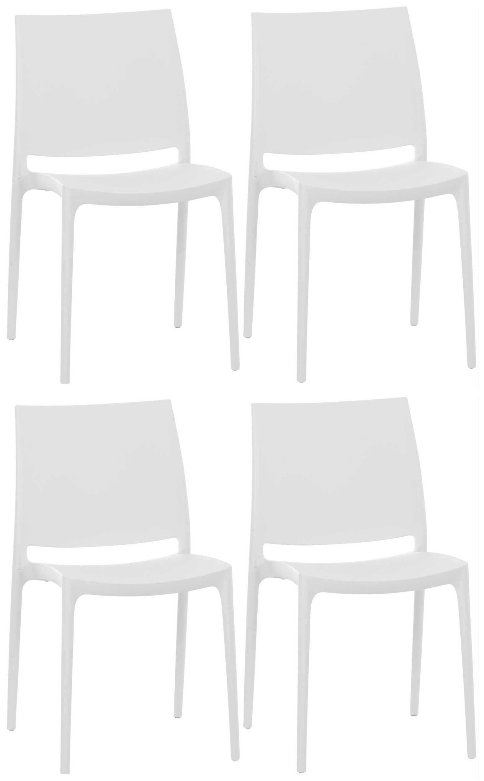 Set de 4 sillas apilables Maya