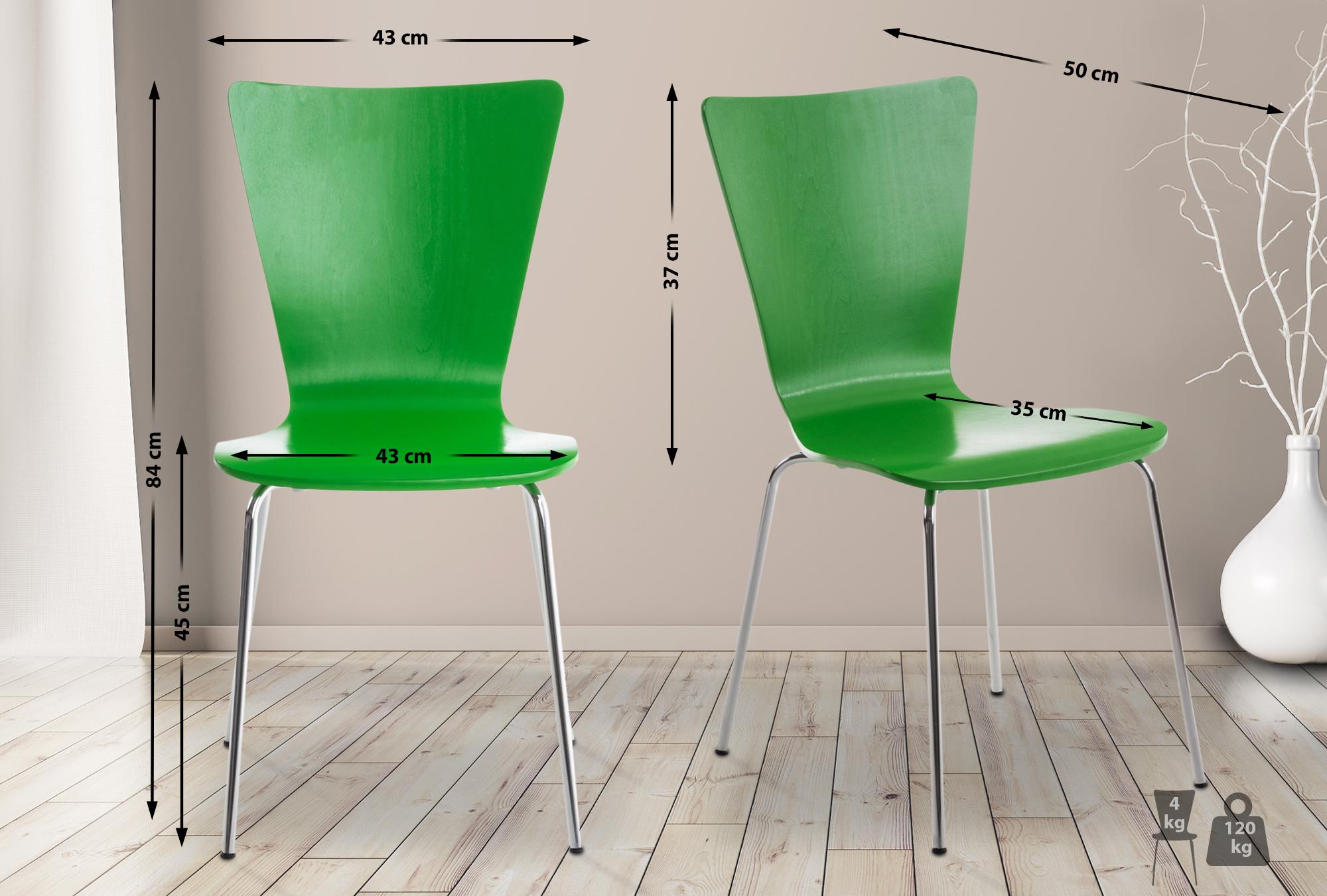 Silla Apilable Aaron Verde