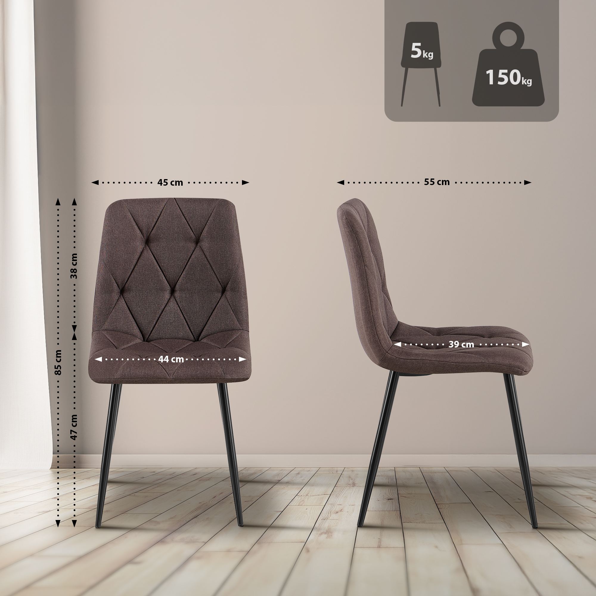 Silla de comedor Clairton