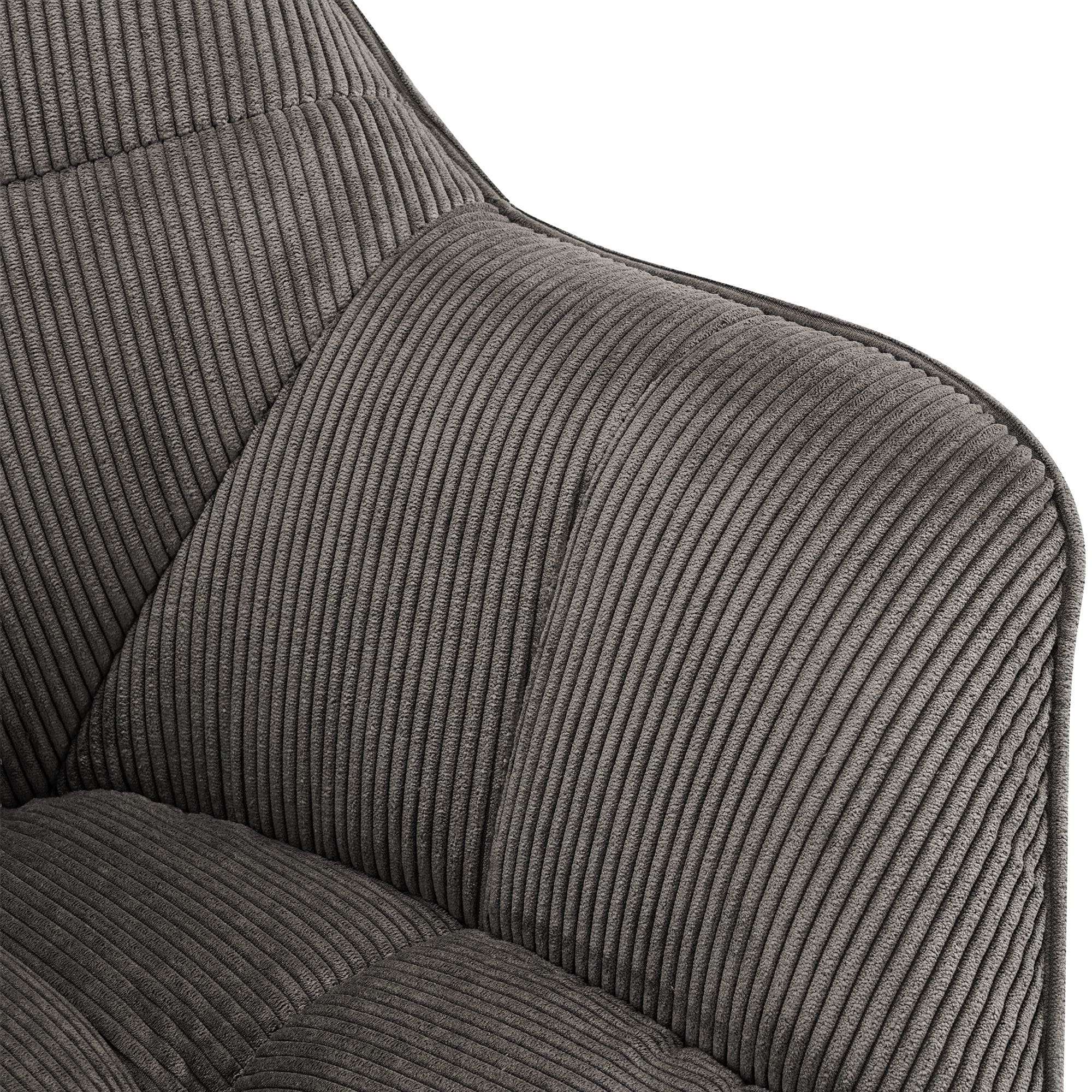 Silla de comedor Milford de pana: comodidad elegante y diseño moderno para tu hogar