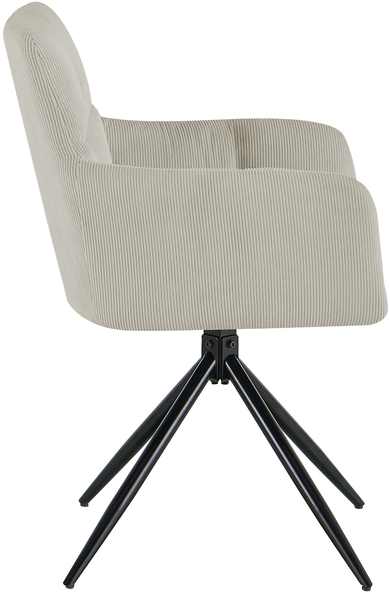 Silla de comedor Jonah de pana