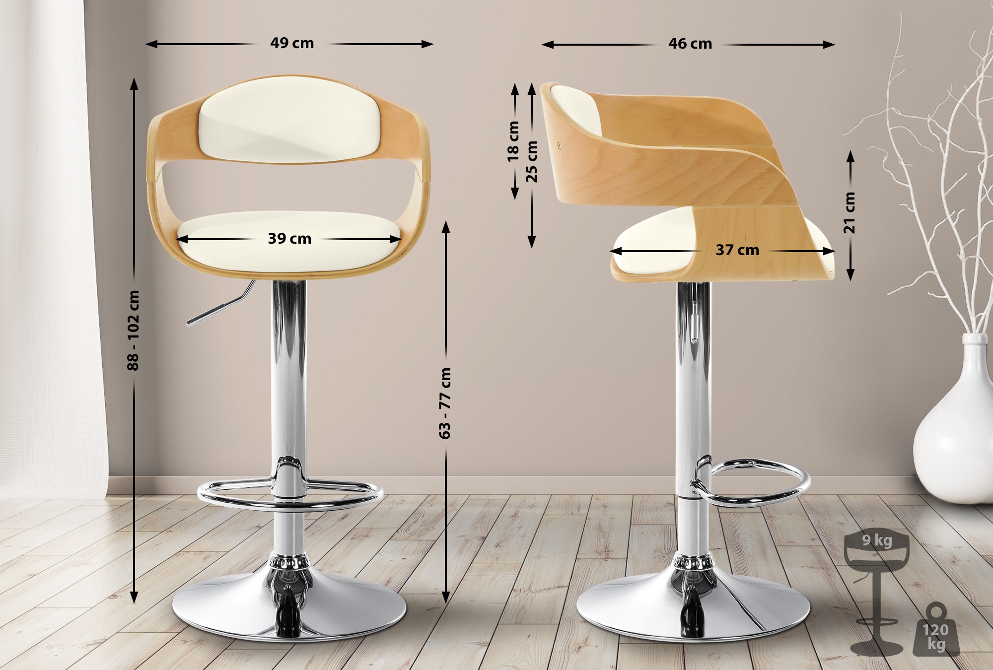 Taburete de bar Kingston