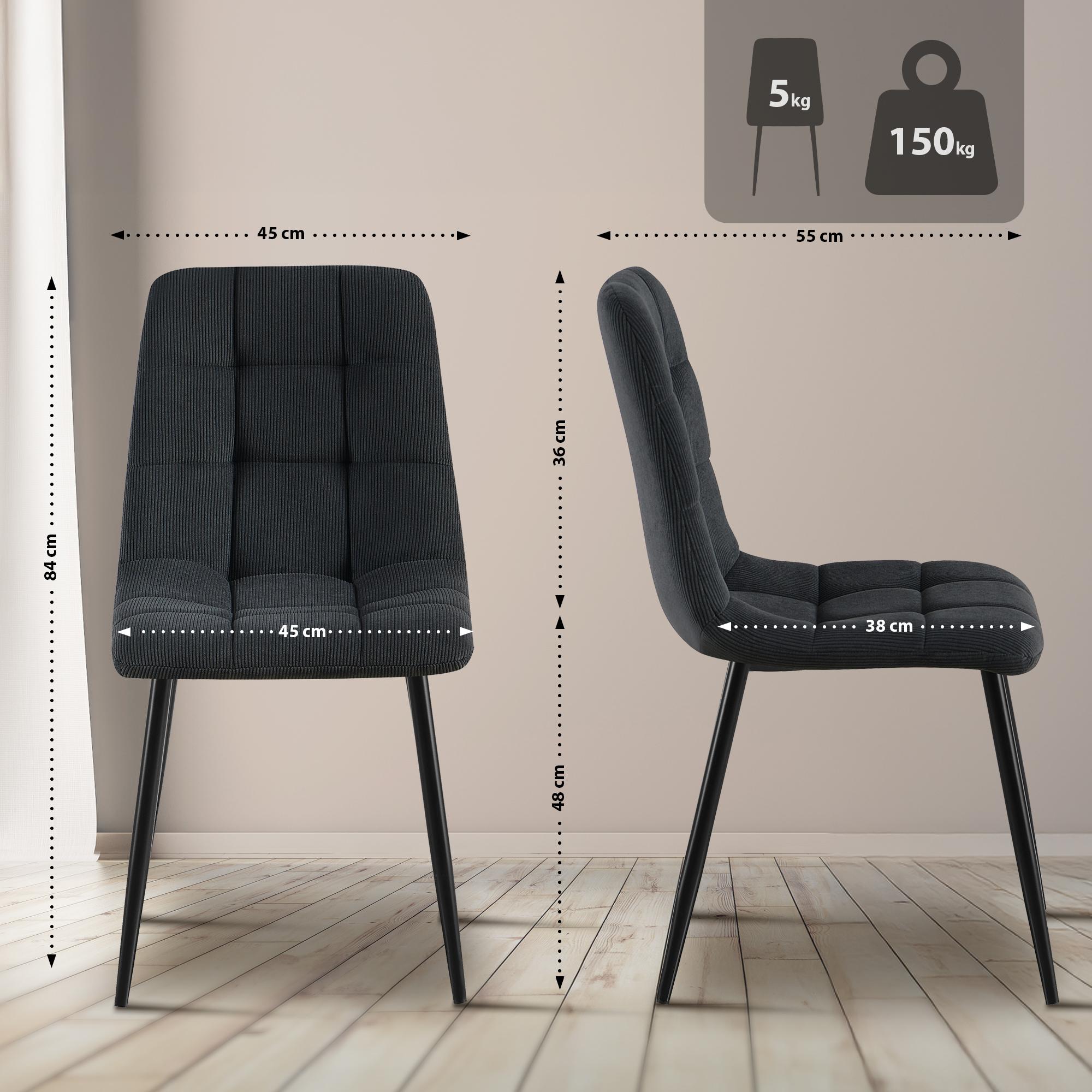 Silla de comedor Antibes Cord