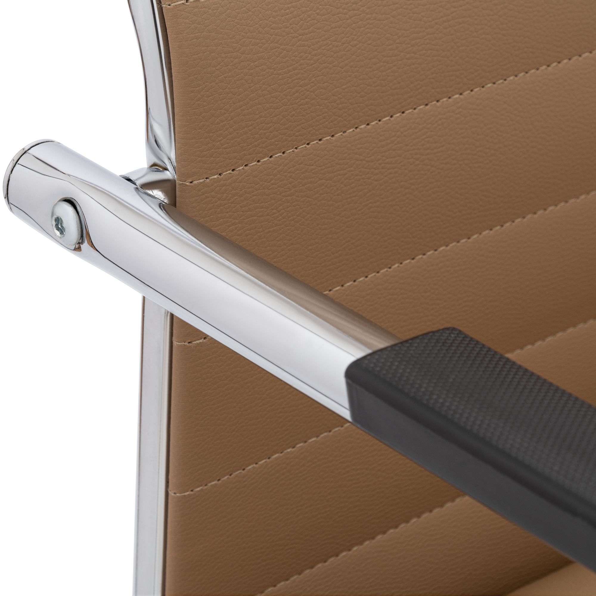 Silla cantilever Hakon en imitación de cuero elegante y cómoda para tu comedor o oficina
