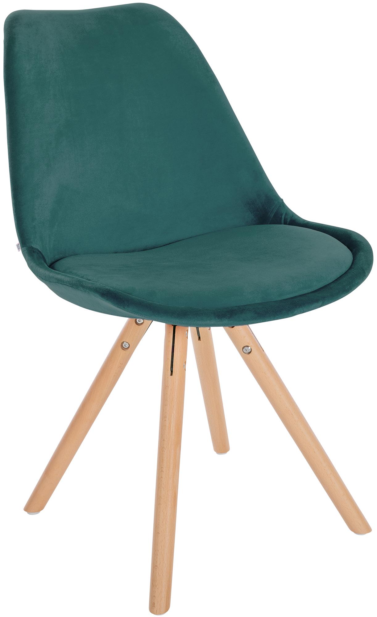 Pack de 4 sillas de salón Sofia en terciopelo