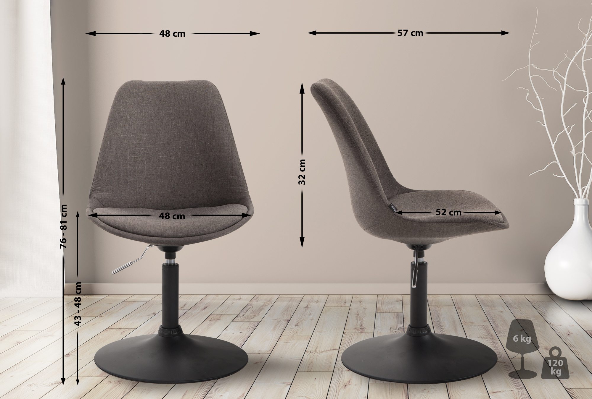 Silla De Comedor Maverick En Tela
