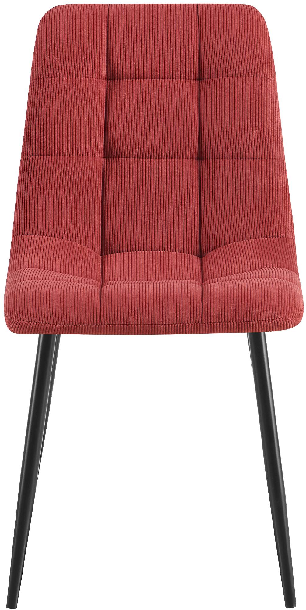 Set de 2 sillas de comedor Antibes de pana