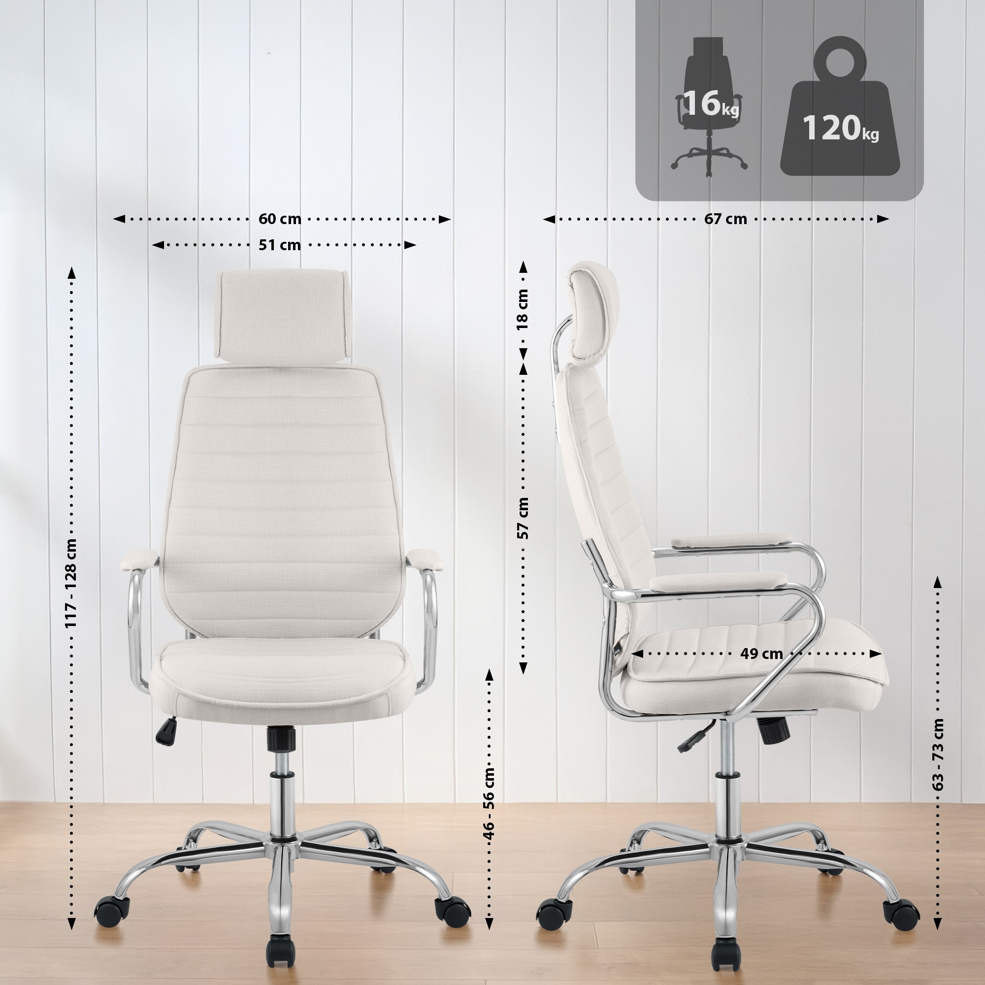 Silla de Oficina Rako Tela