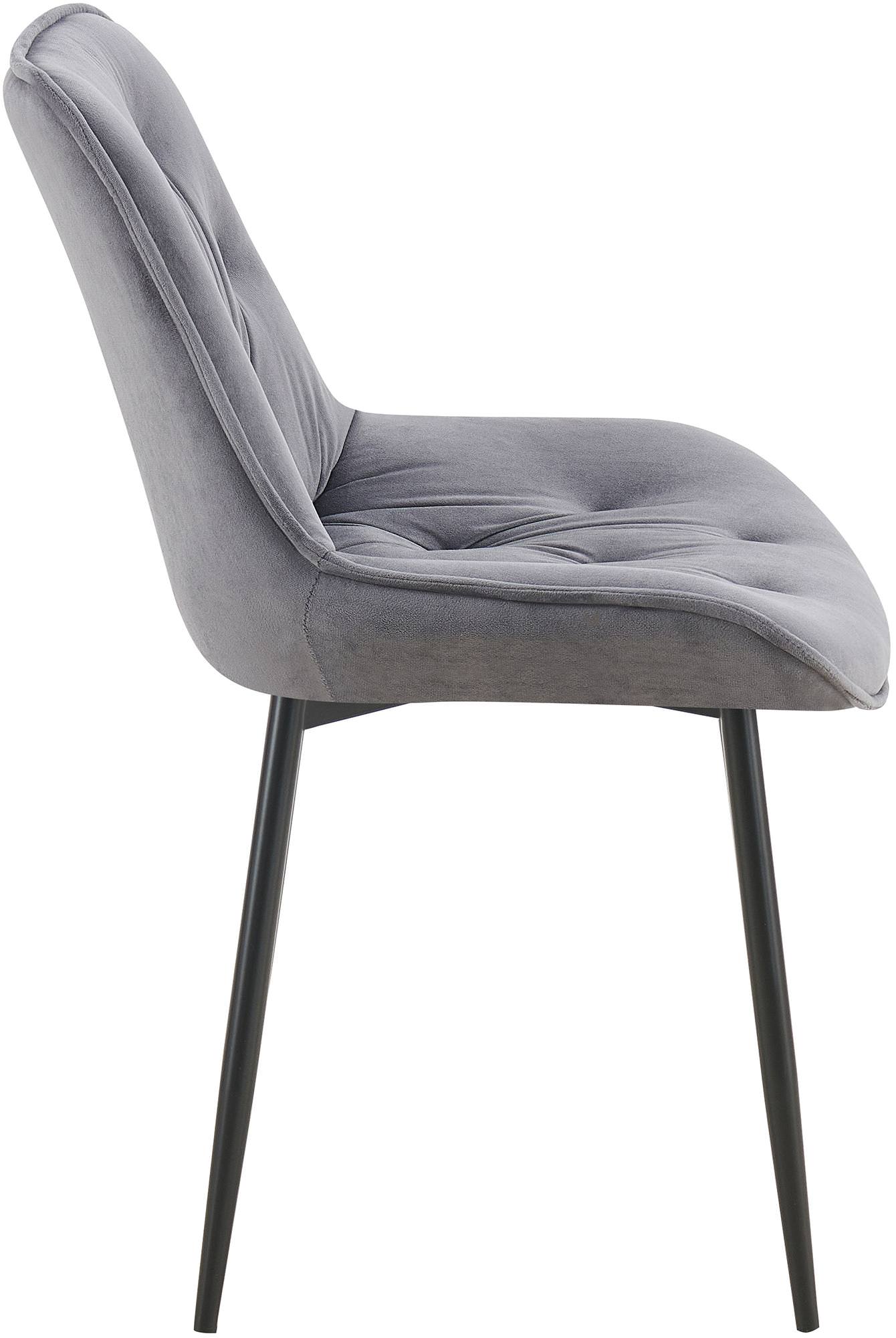 Silla de comedor Wallace de terciopelo