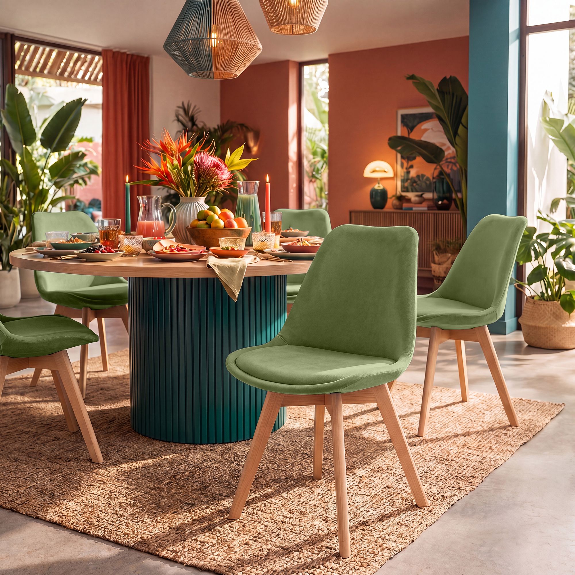 Silla de comedor Linares elegante, cómoda y fácil de limpiar Ideal para tu hogar