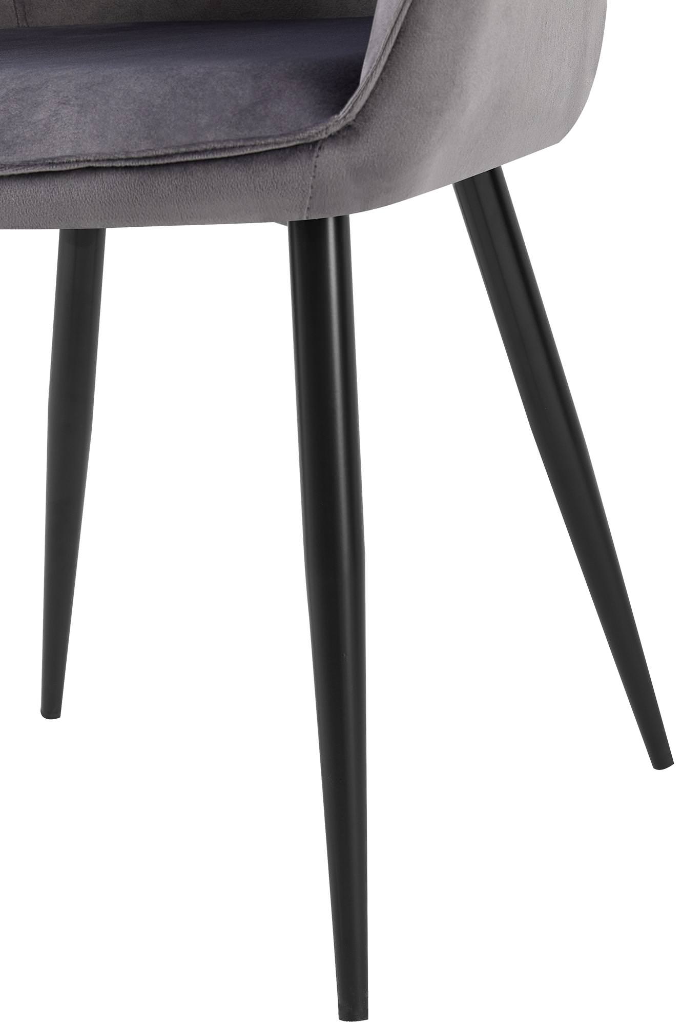 Set de 2 Sillas de comedor Boise en terciopelo