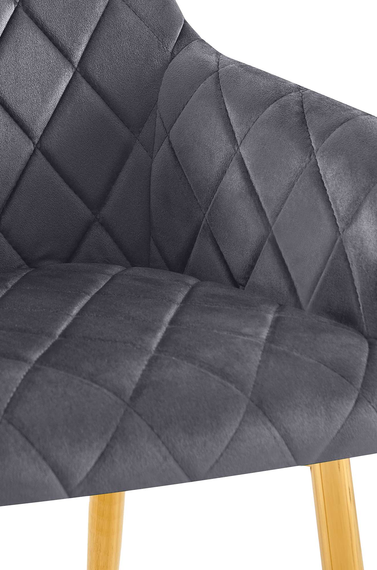 Silla de comedor Monett terciopelo