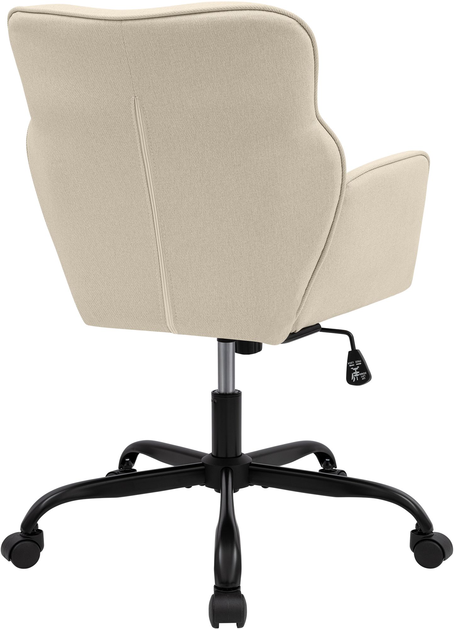 Silla de oficina Amado con tapizado en tela
