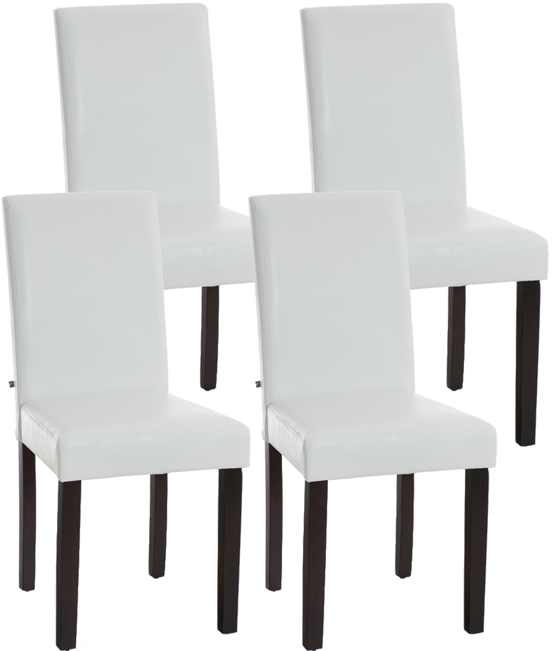 Set de 4 sillas de comedor Ina en polipiel