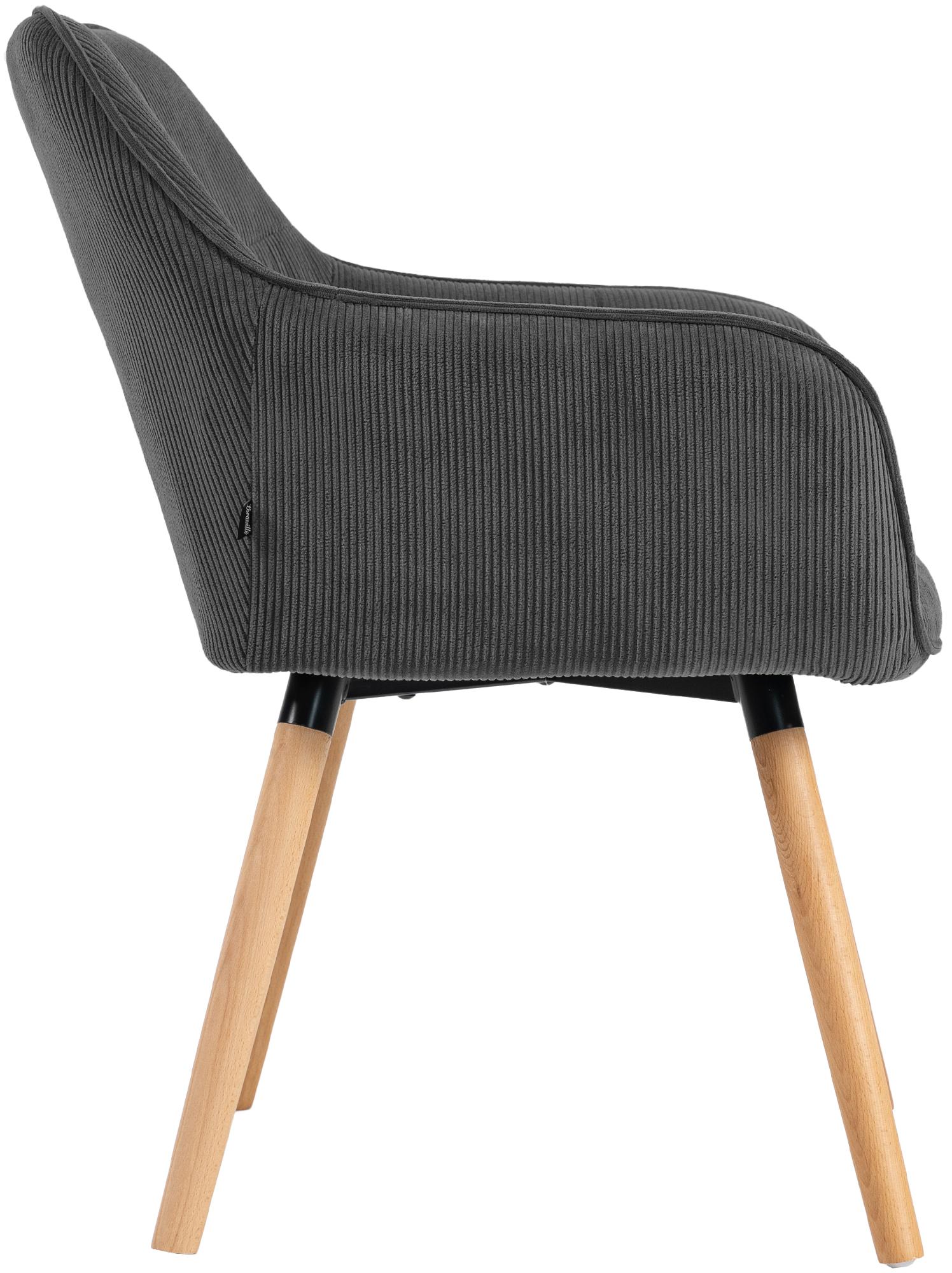 Silla de Comedor Vienna Acolchada de Pana