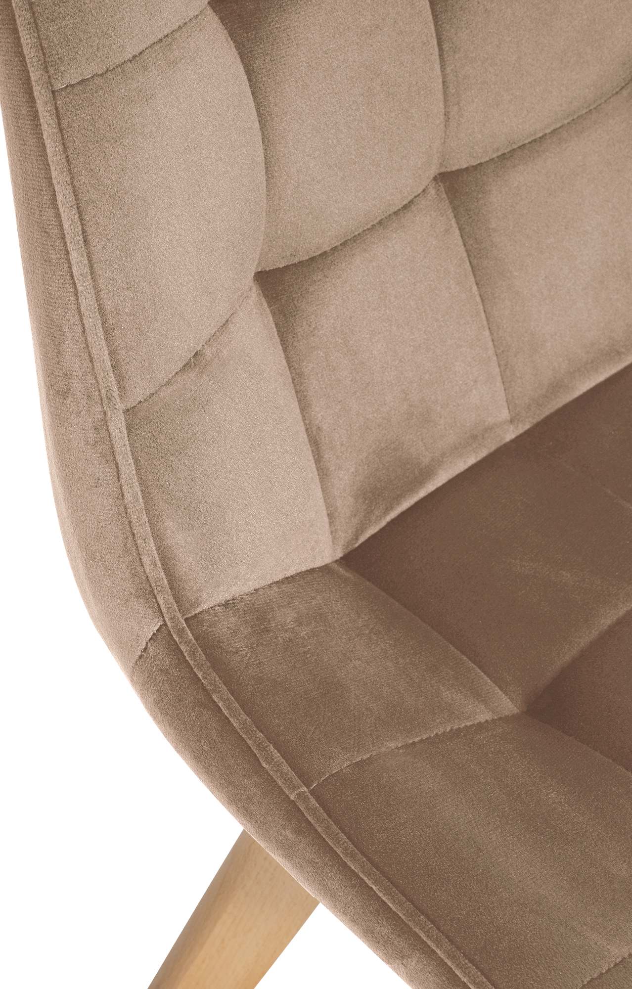 Silla de comedor Brook en terciopelo