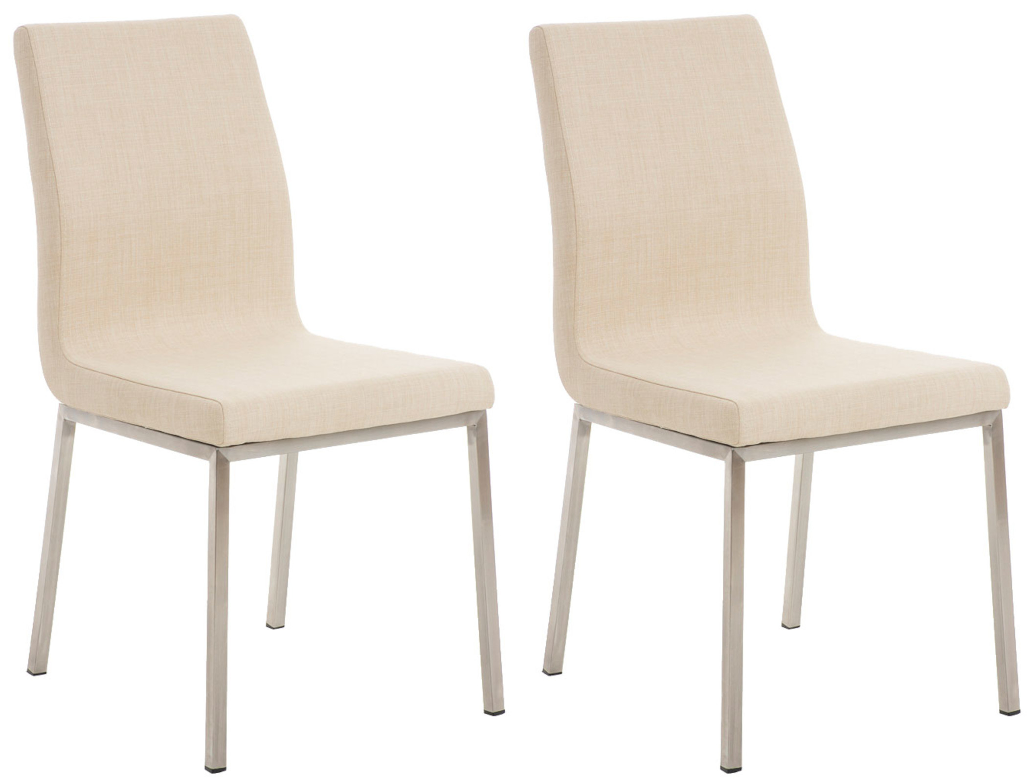 Set de 2 sillas de comedor Colmar de tela