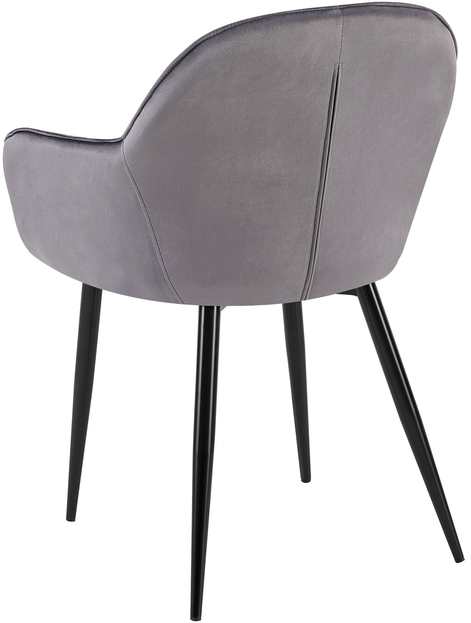 Set de 2 Sillas de comedor Boise en terciopelo