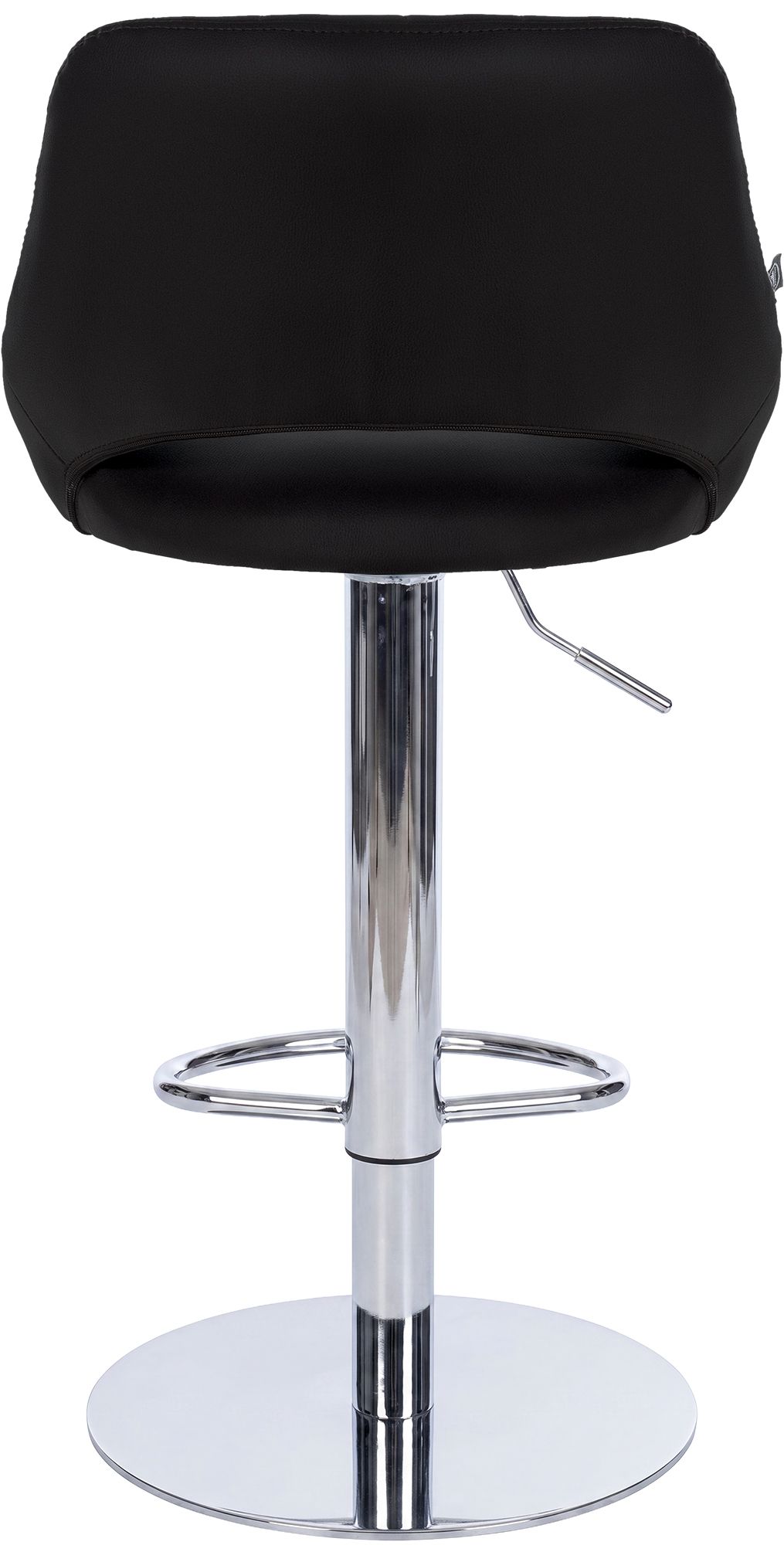 Set de 2 taburetes de bar Milet cromados con base extra pesada