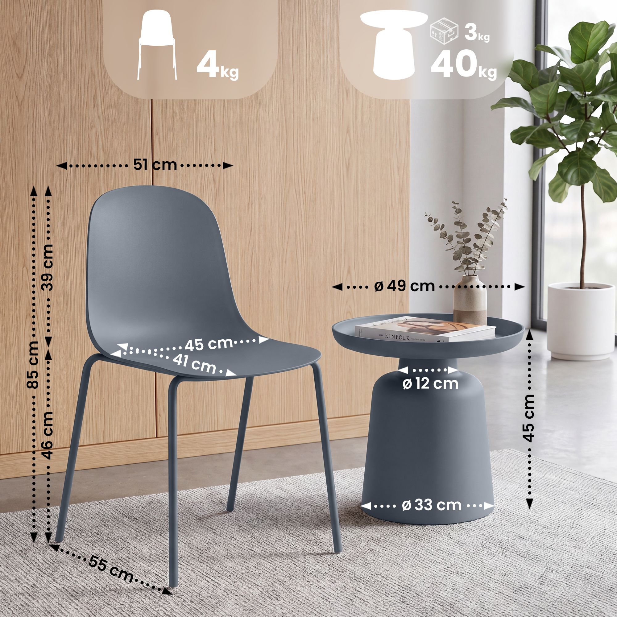 Conjunto de asientos Nilo 2 plazas