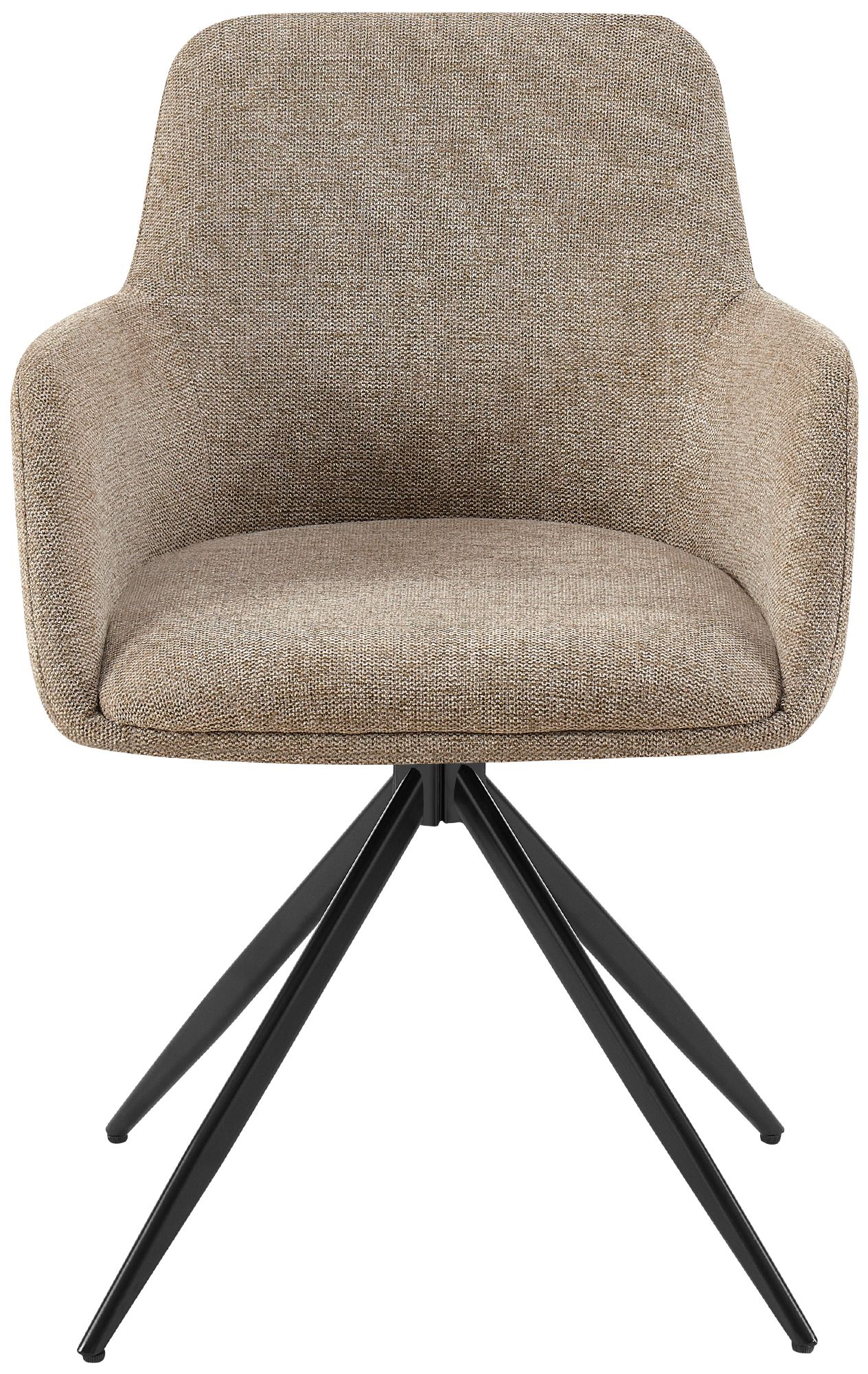 Silla de comedor Olema tapizada en tela