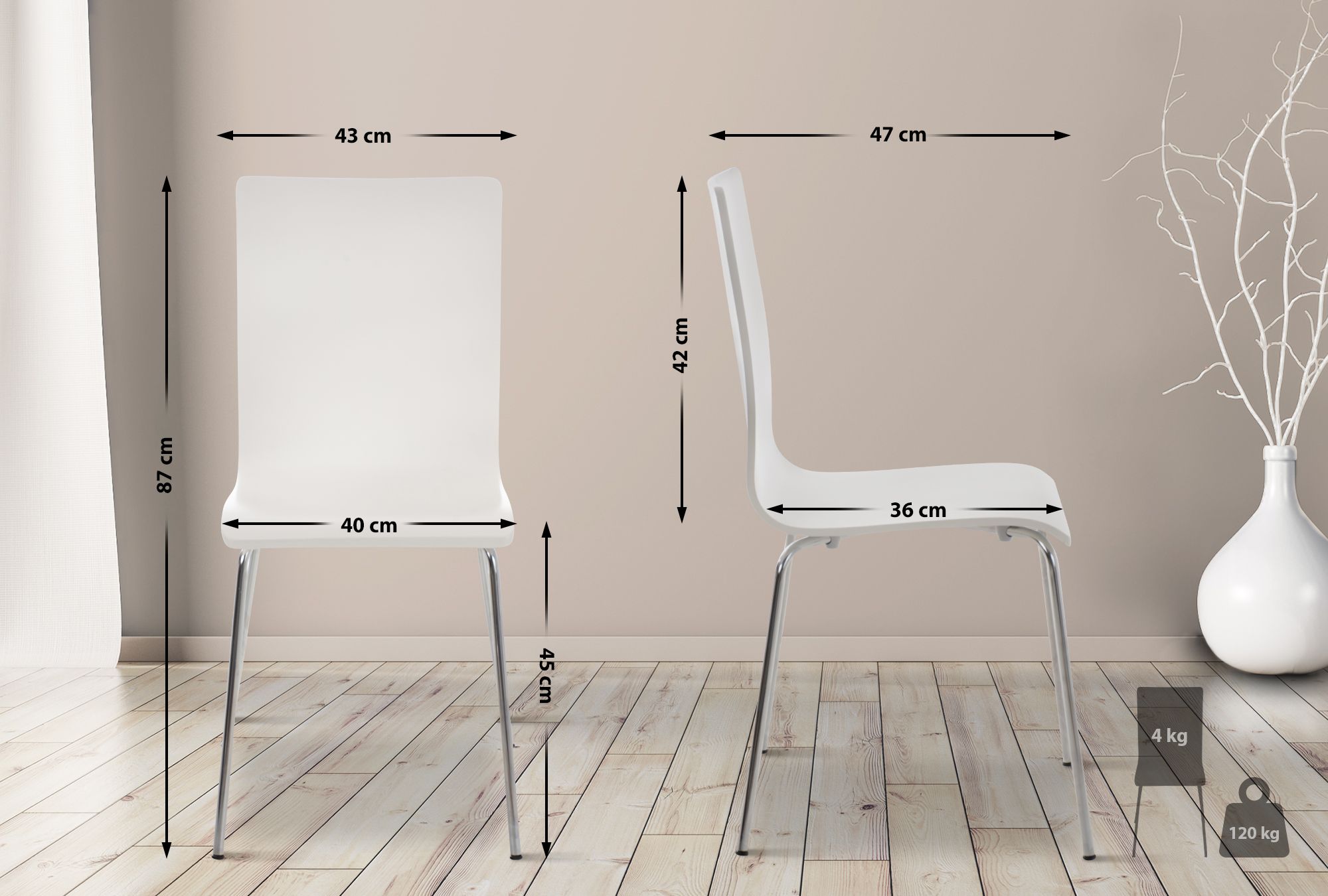 Silla de visita Pepe Blanco