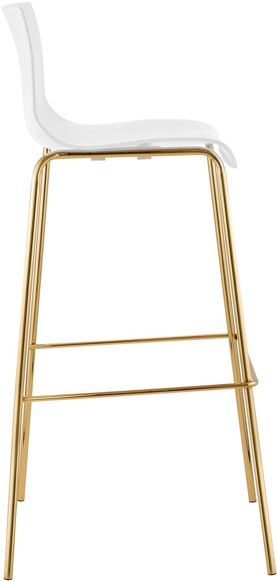 Taburete de Bar Hover Base Cuatro Patas Plástico Dorado