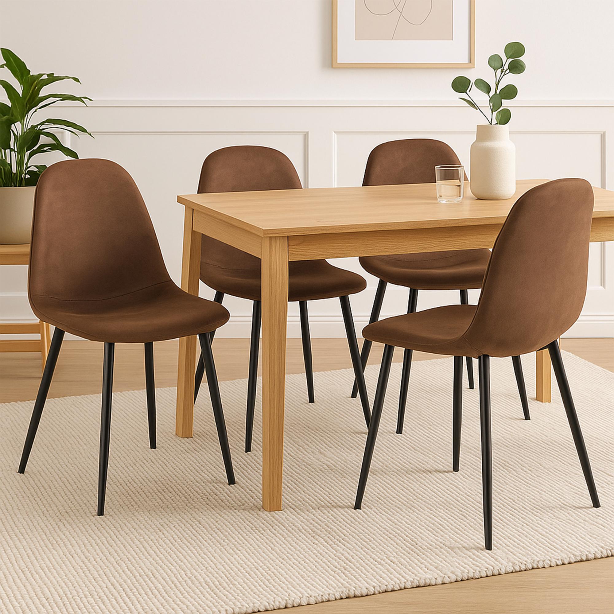 Conjunto de 4 sillas de comedor Napier