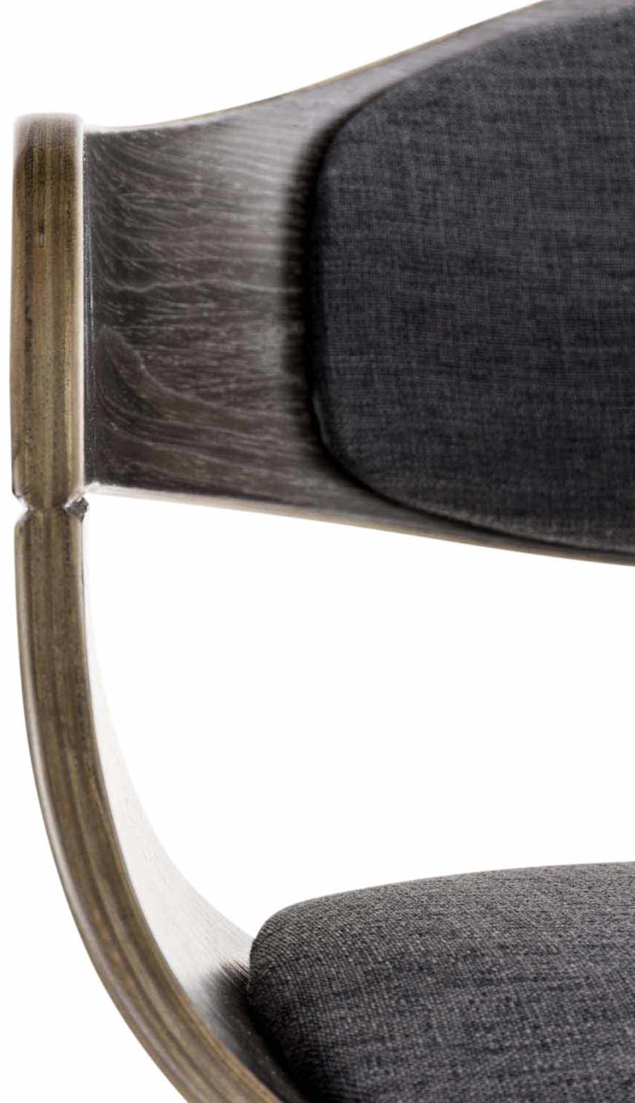 Set de 2 sillas de comedor Kingston de tela y madera