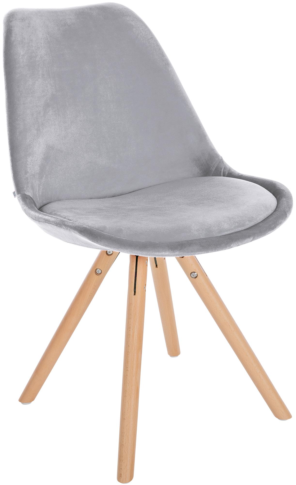Pack de 4 sillas de salón Sofia en terciopelo