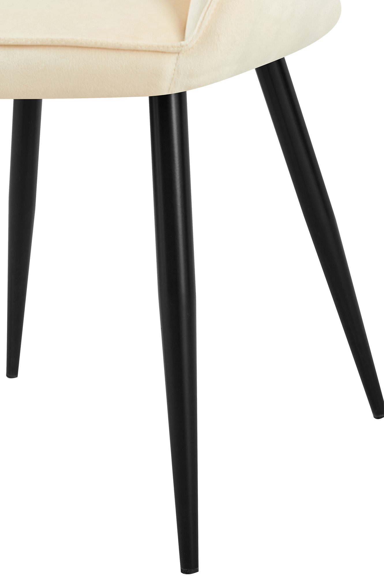 Silla de comedor Boise en terciopelo