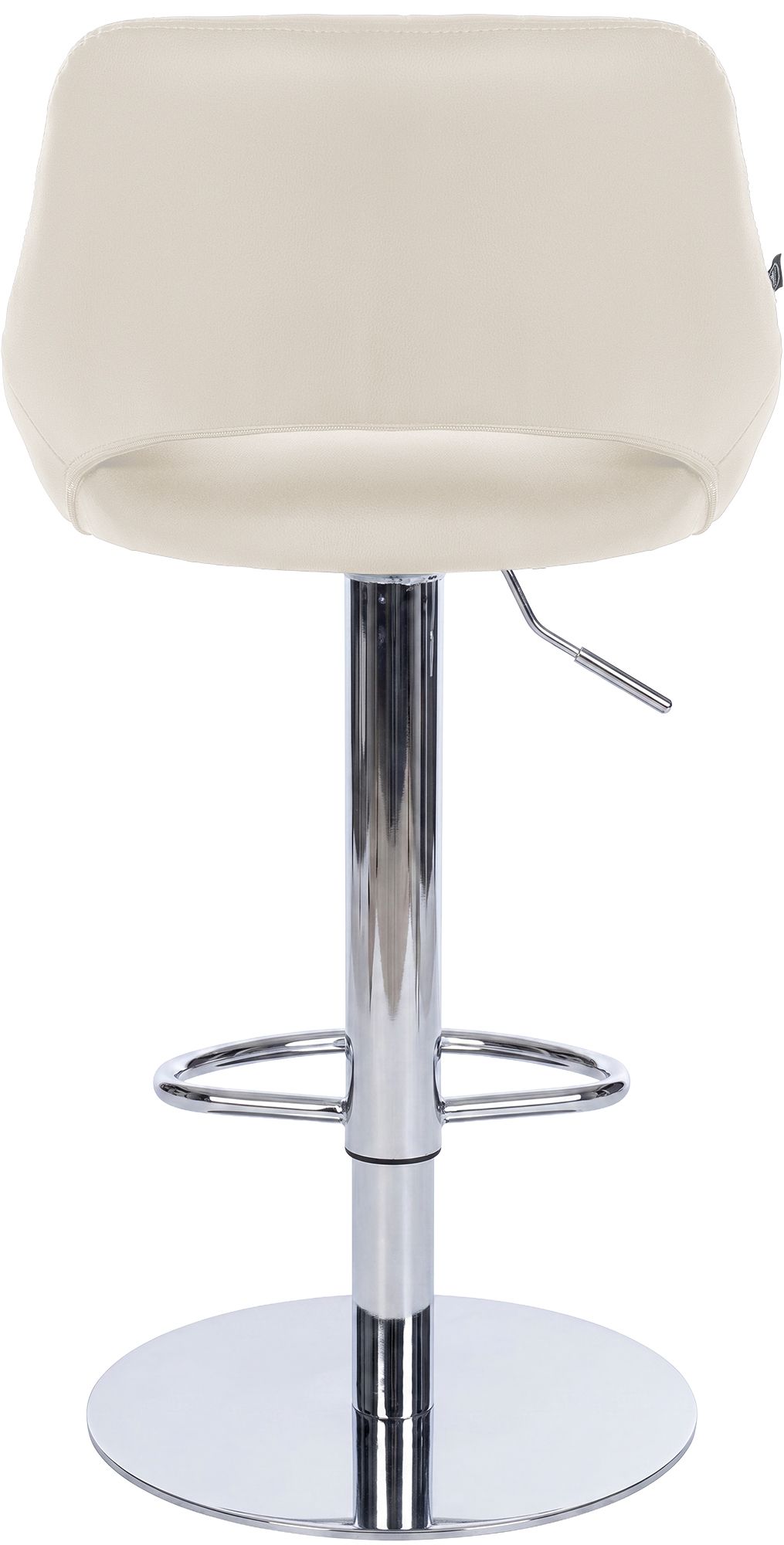 Set de 2 taburetes de bar Milet cromados con base extra pesada