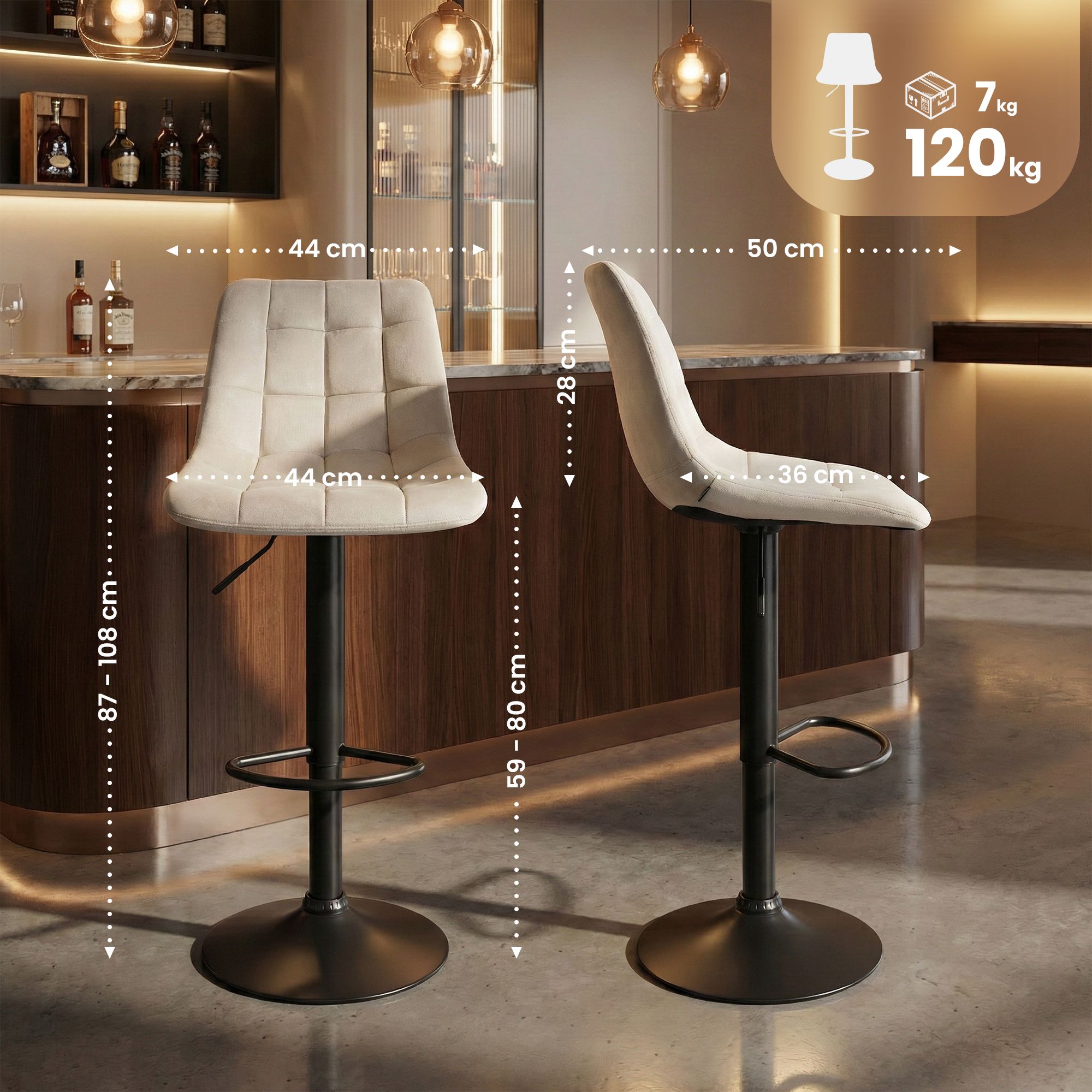 Taburete de bar Mapun