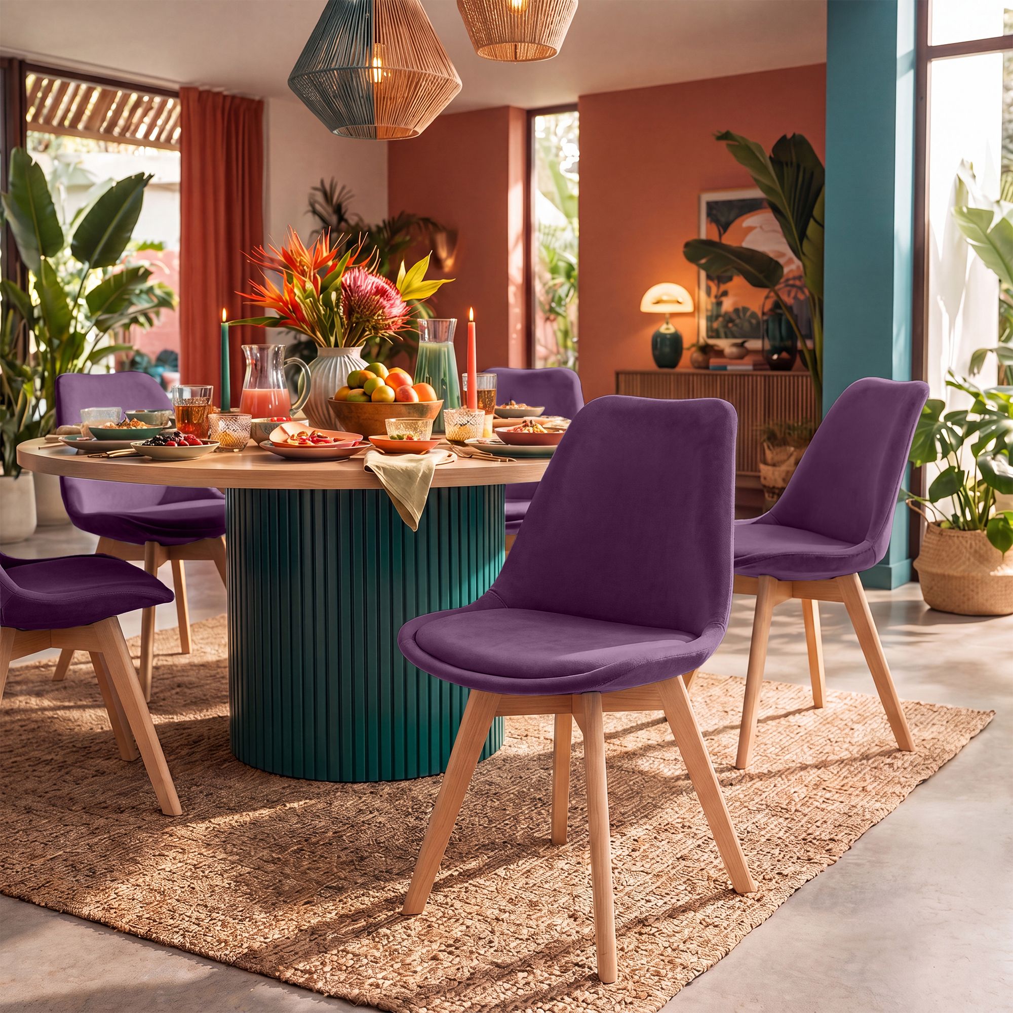 Silla de comedor Linares elegante, cómoda y fácil de limpiar Ideal para tu hogar