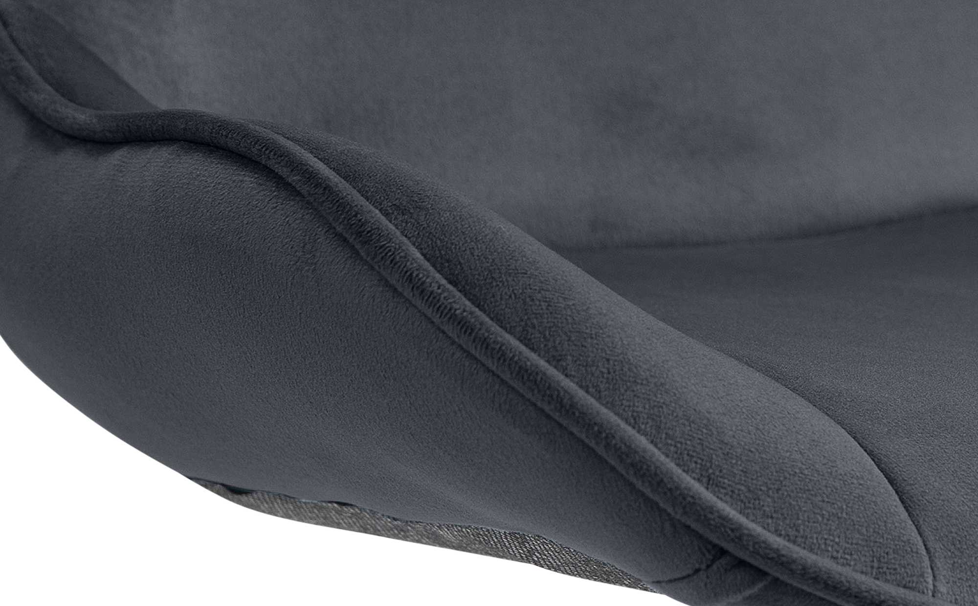Taburete de bar Vonore en terciopelo