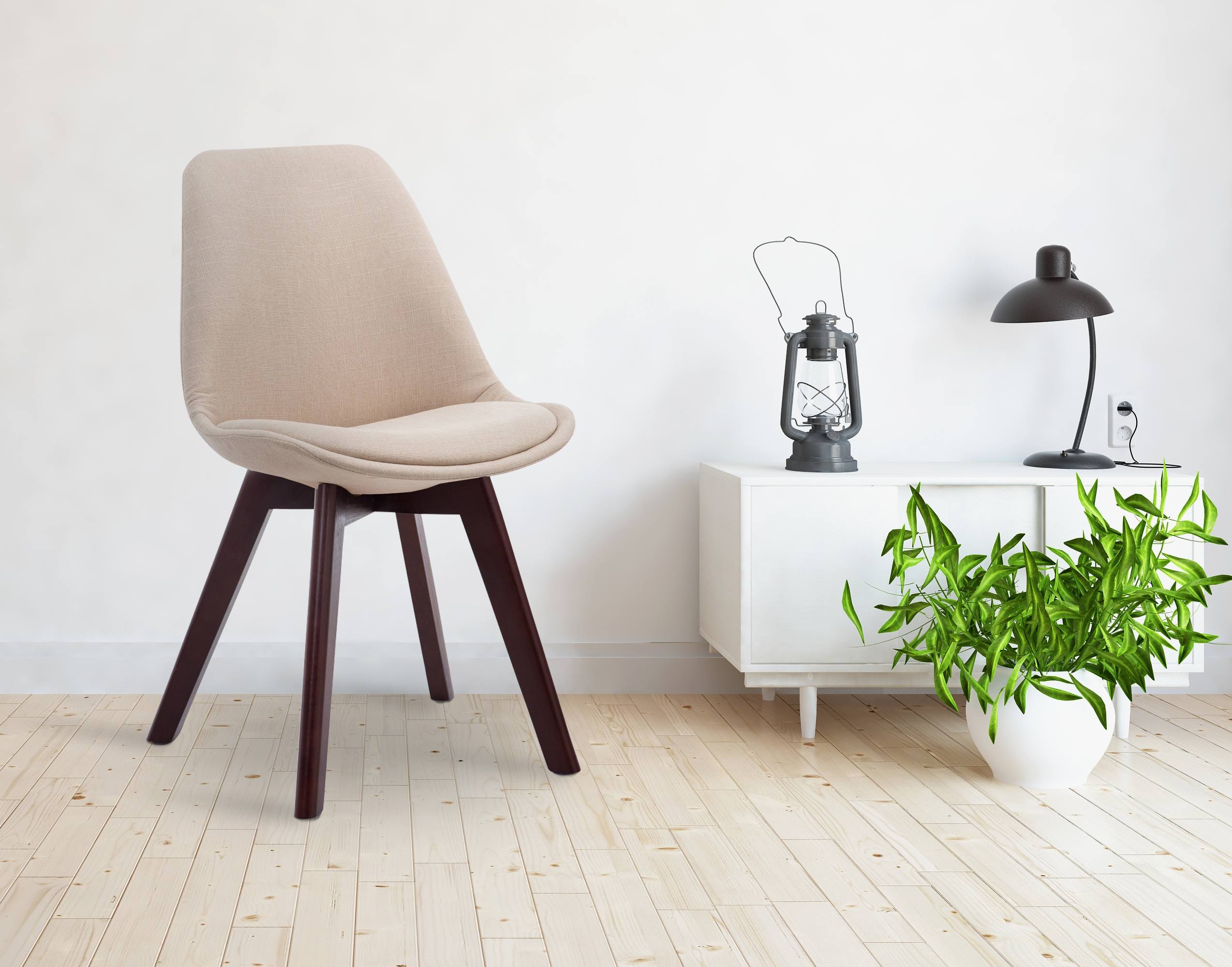 Silla De Comedor Borneo V2 En Tela