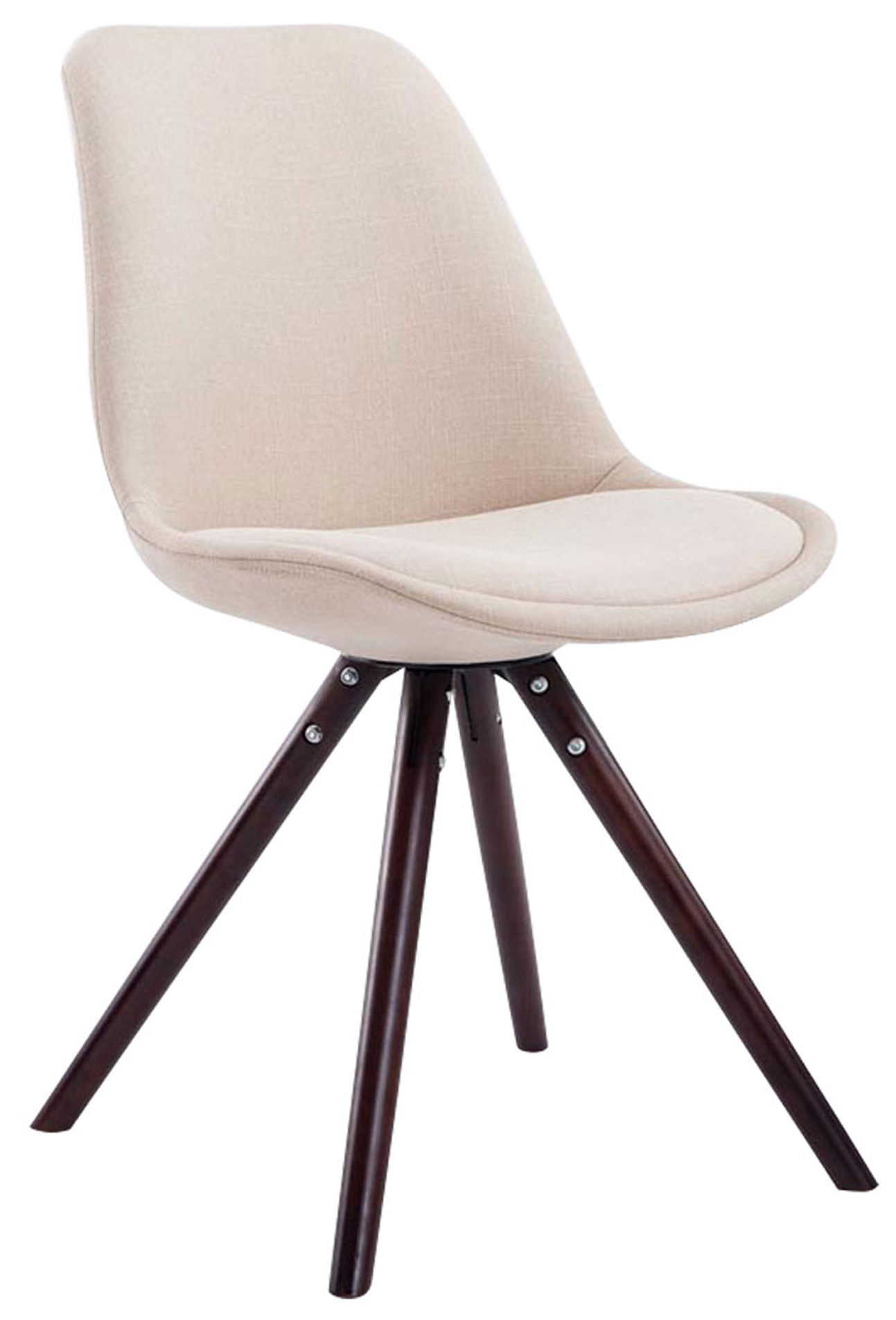 Set de 4 sillas de comedor Toulouse en tela