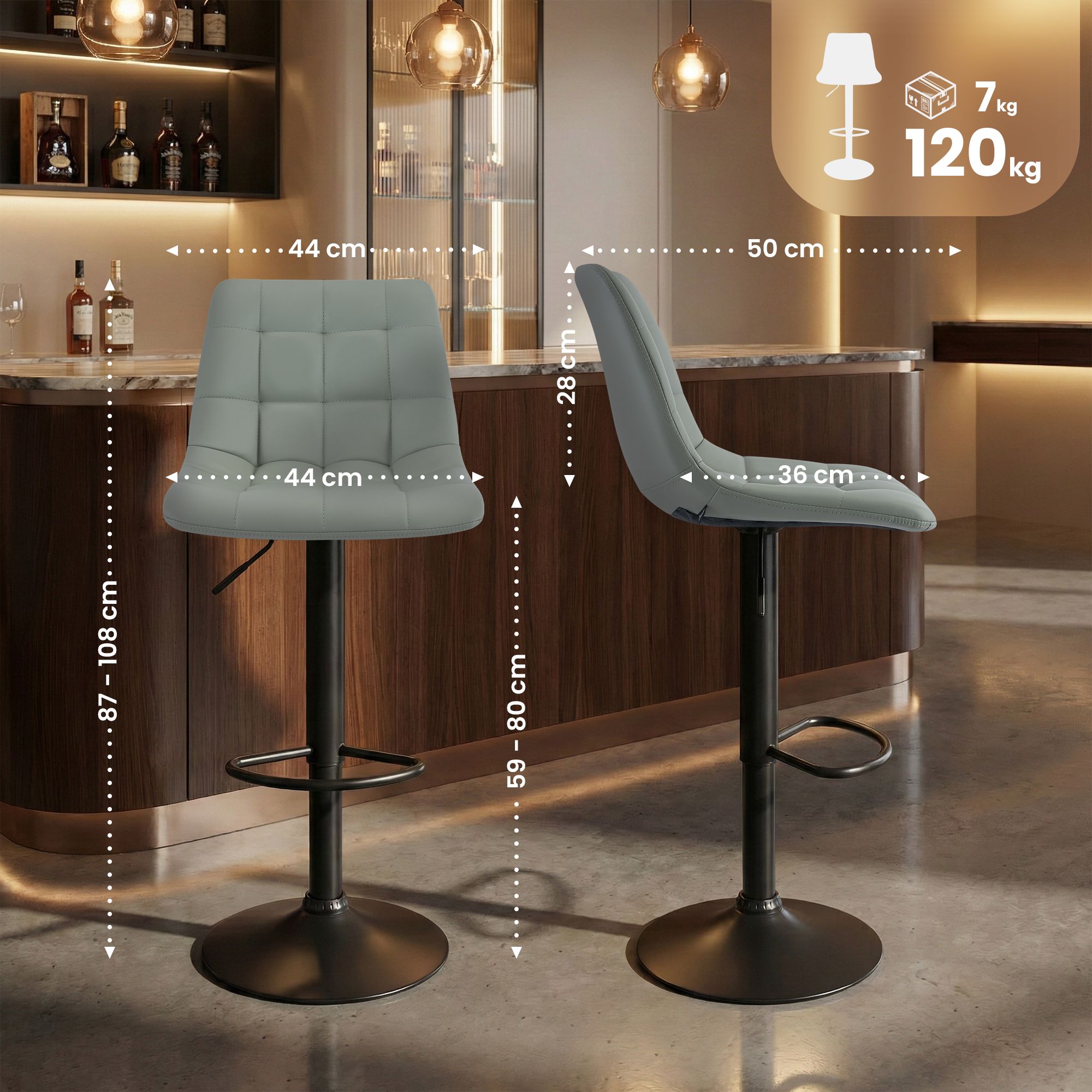 Taburete de bar Mapun