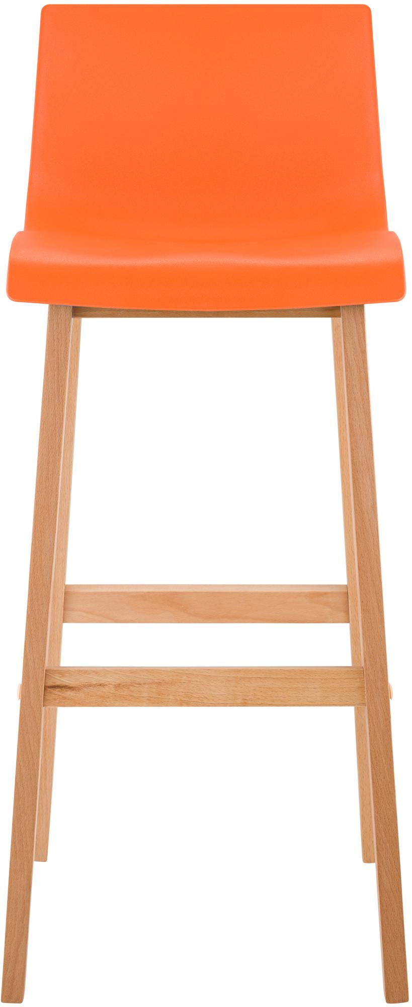 Taburete de bar Hover estructura de plástico base de cuatro patas Natura