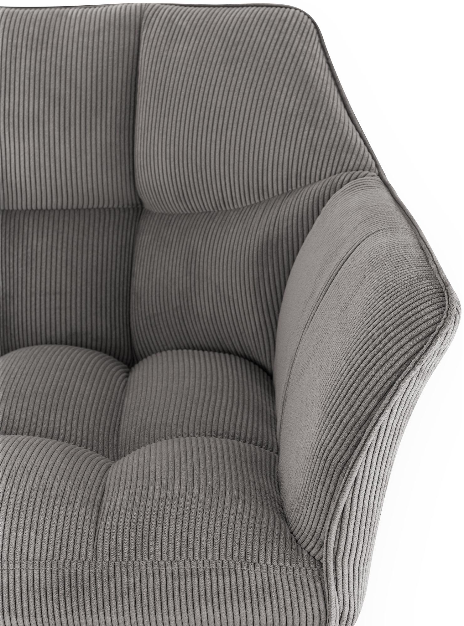 Taburete de bar Damaso Cord con base de cuatro patas