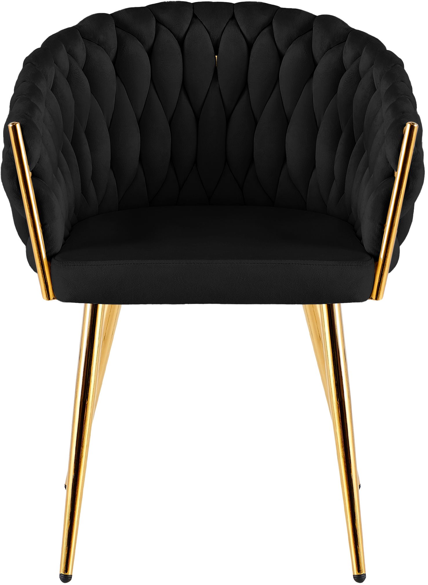 Silla de comedor Molise terciopelo dorado elegante y cómoda para tu hogar