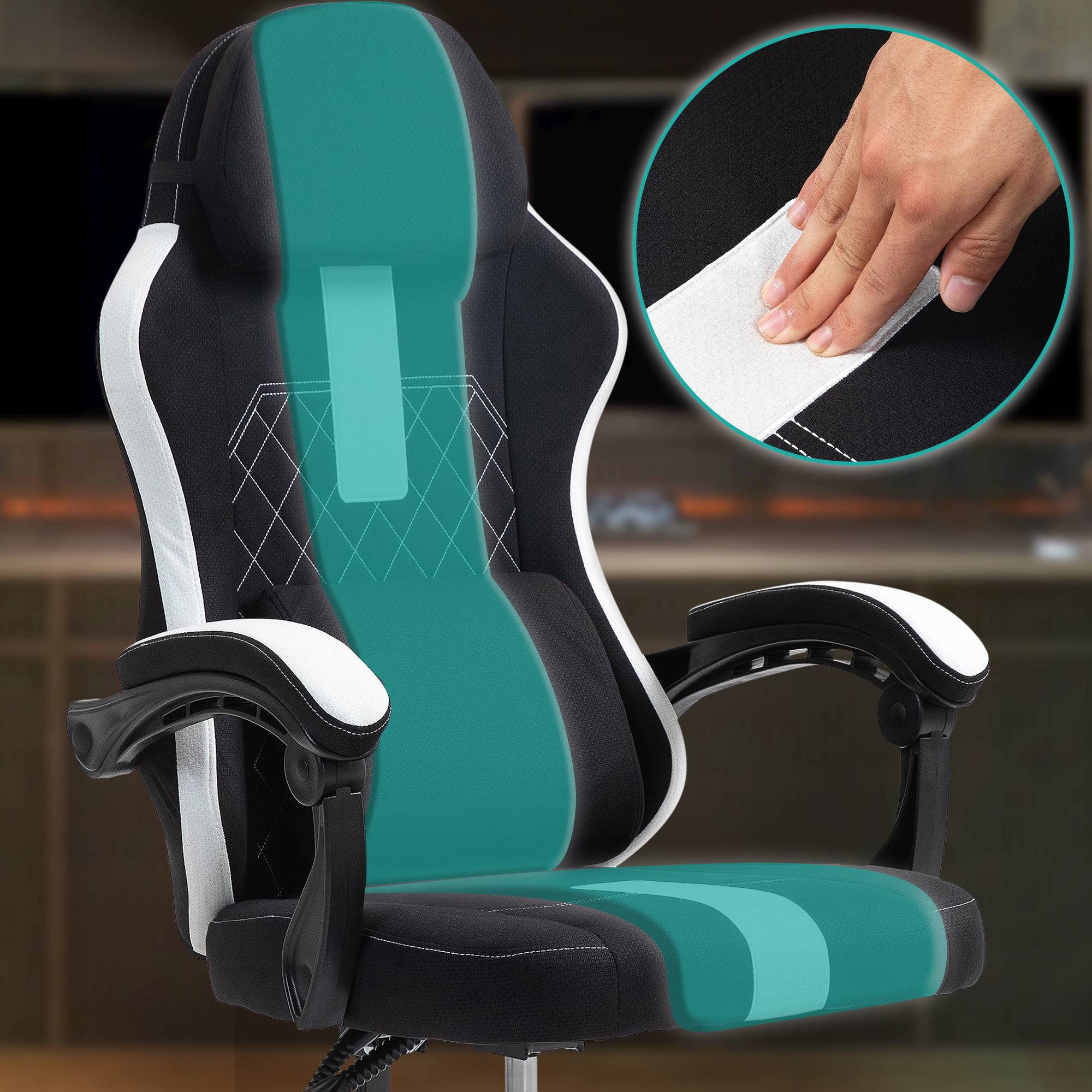 Silla de oficina tela Miltona