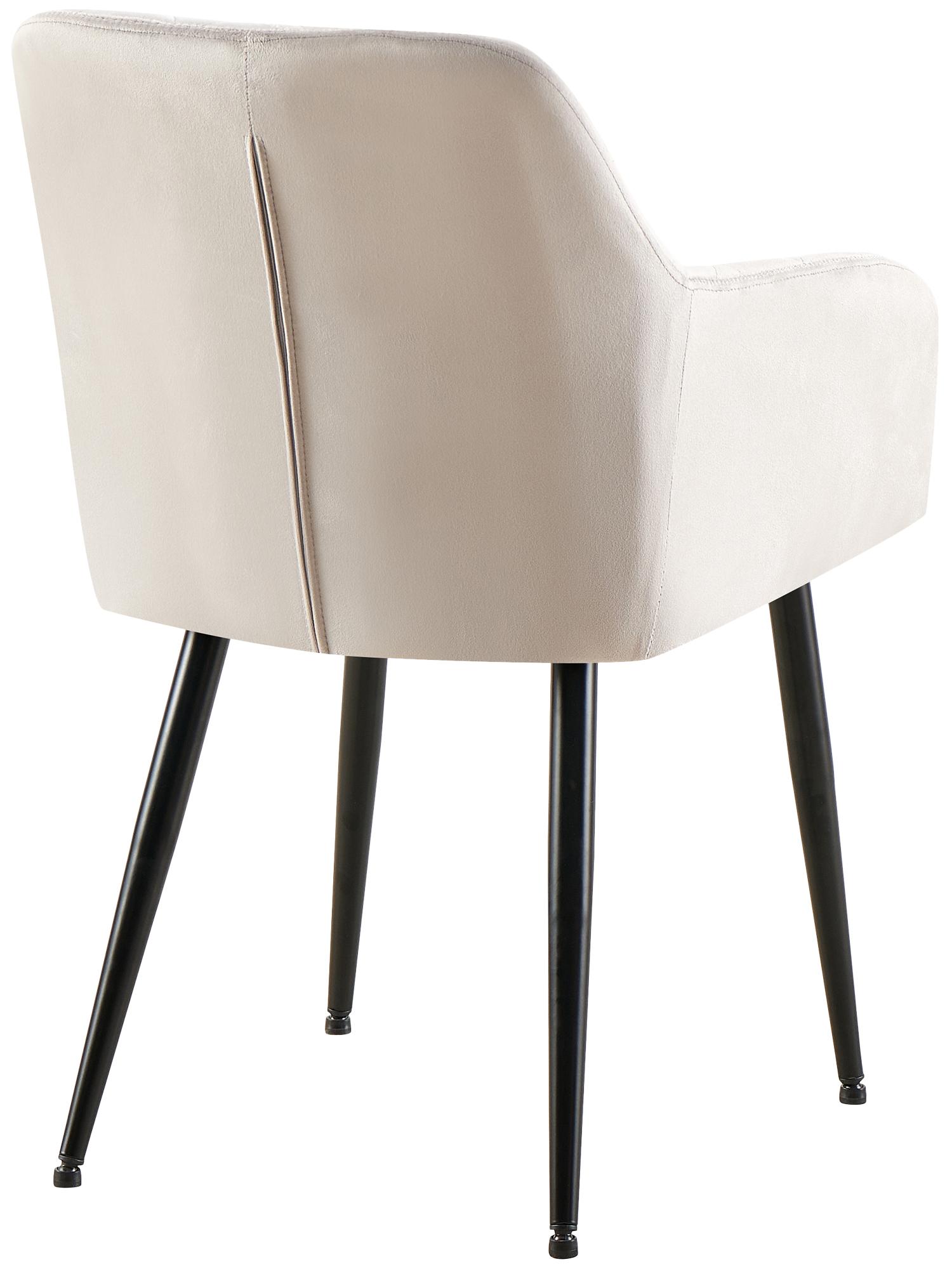 Silla de comedor Monett terciopelo