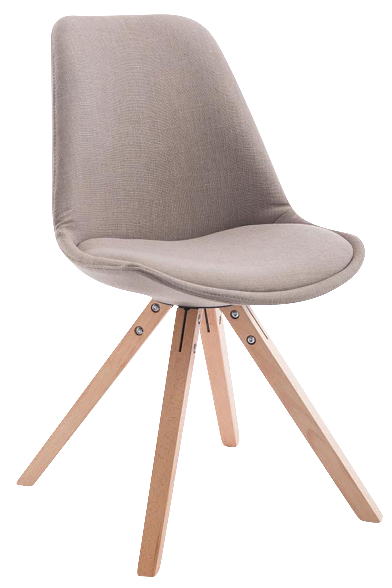Pack de 4 sillas de comedor Toulouse Square en tela