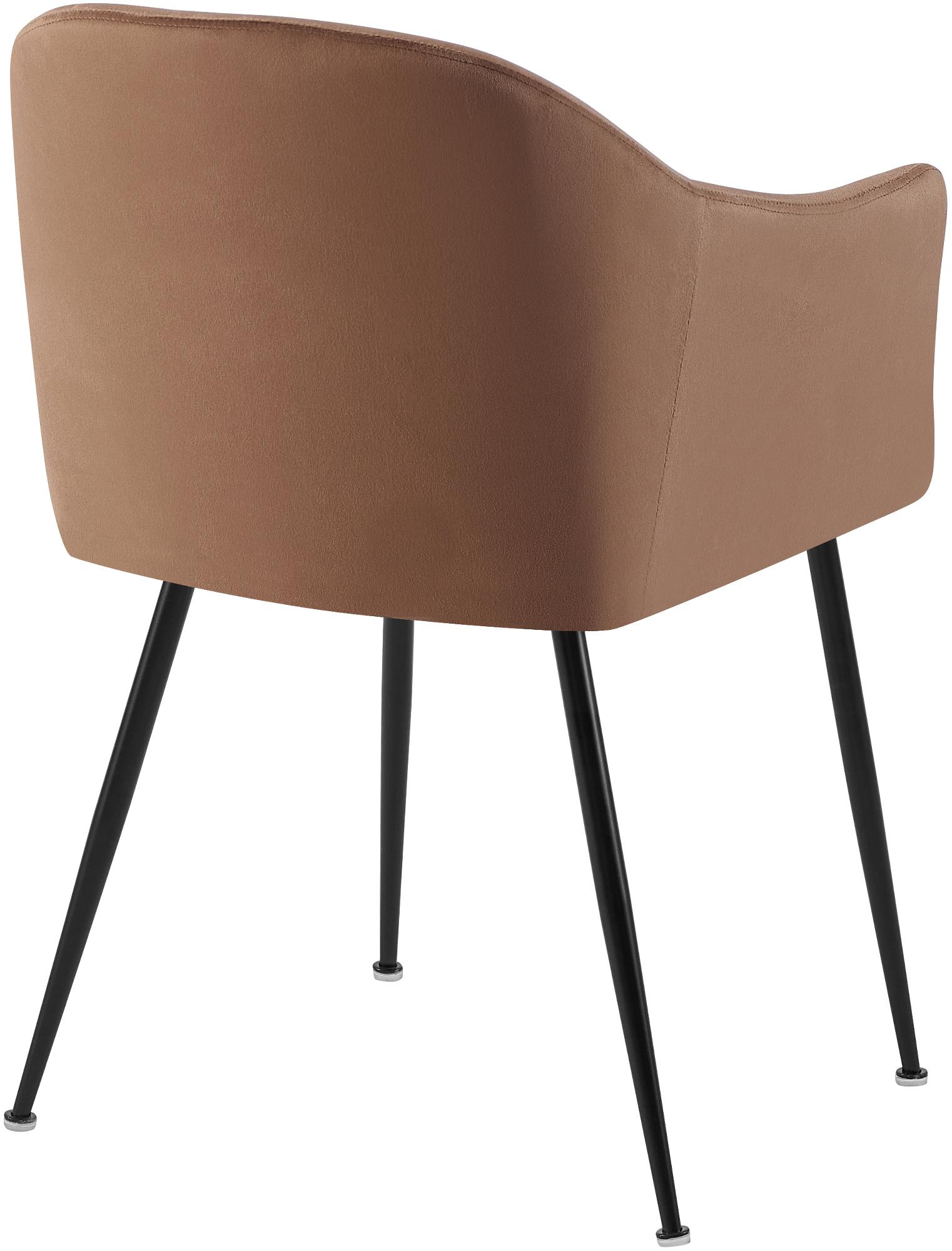 Silla de comedor de terciopelo Jaysie