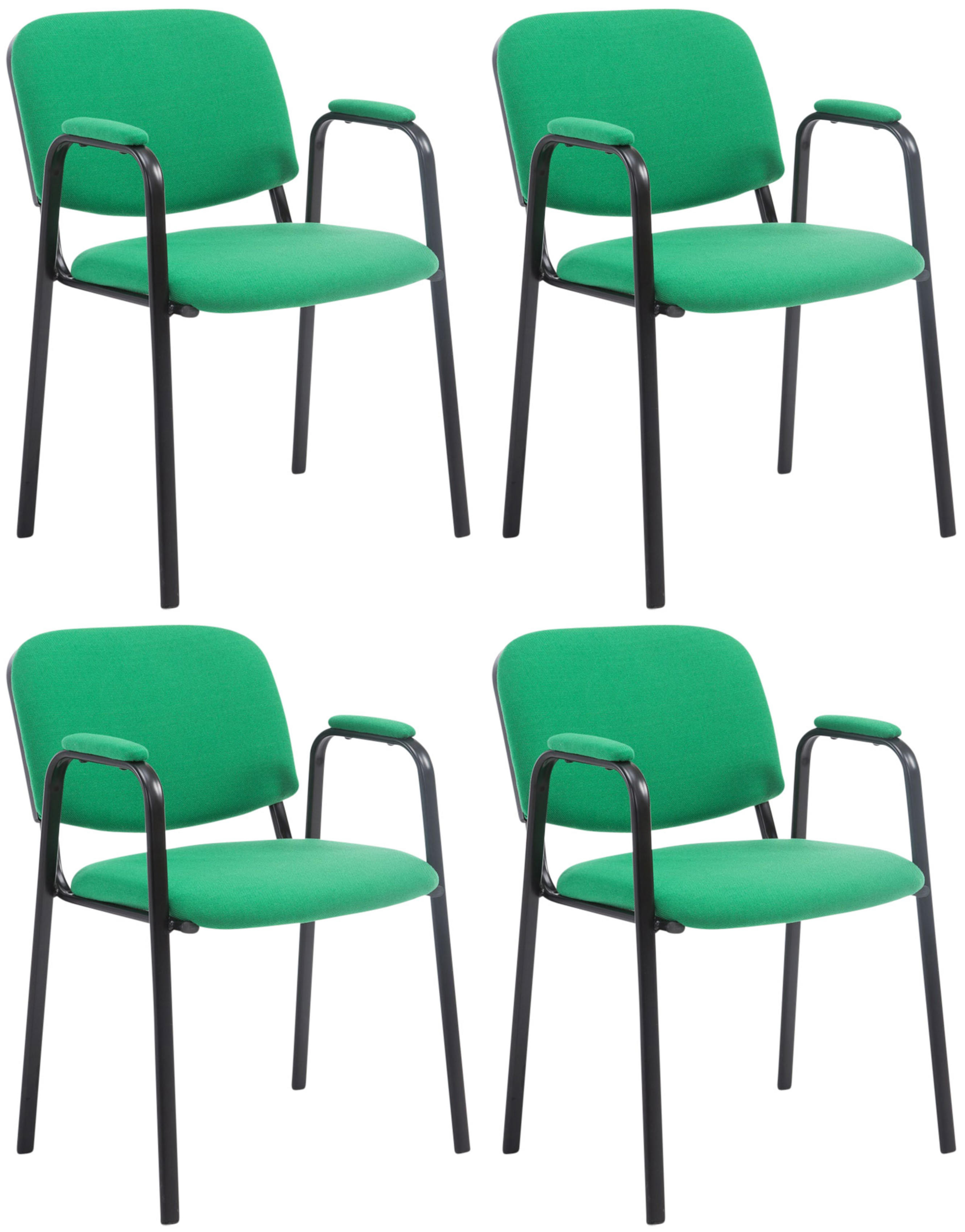 Set de 4 Sillas Apilables Ken Pro de Tela