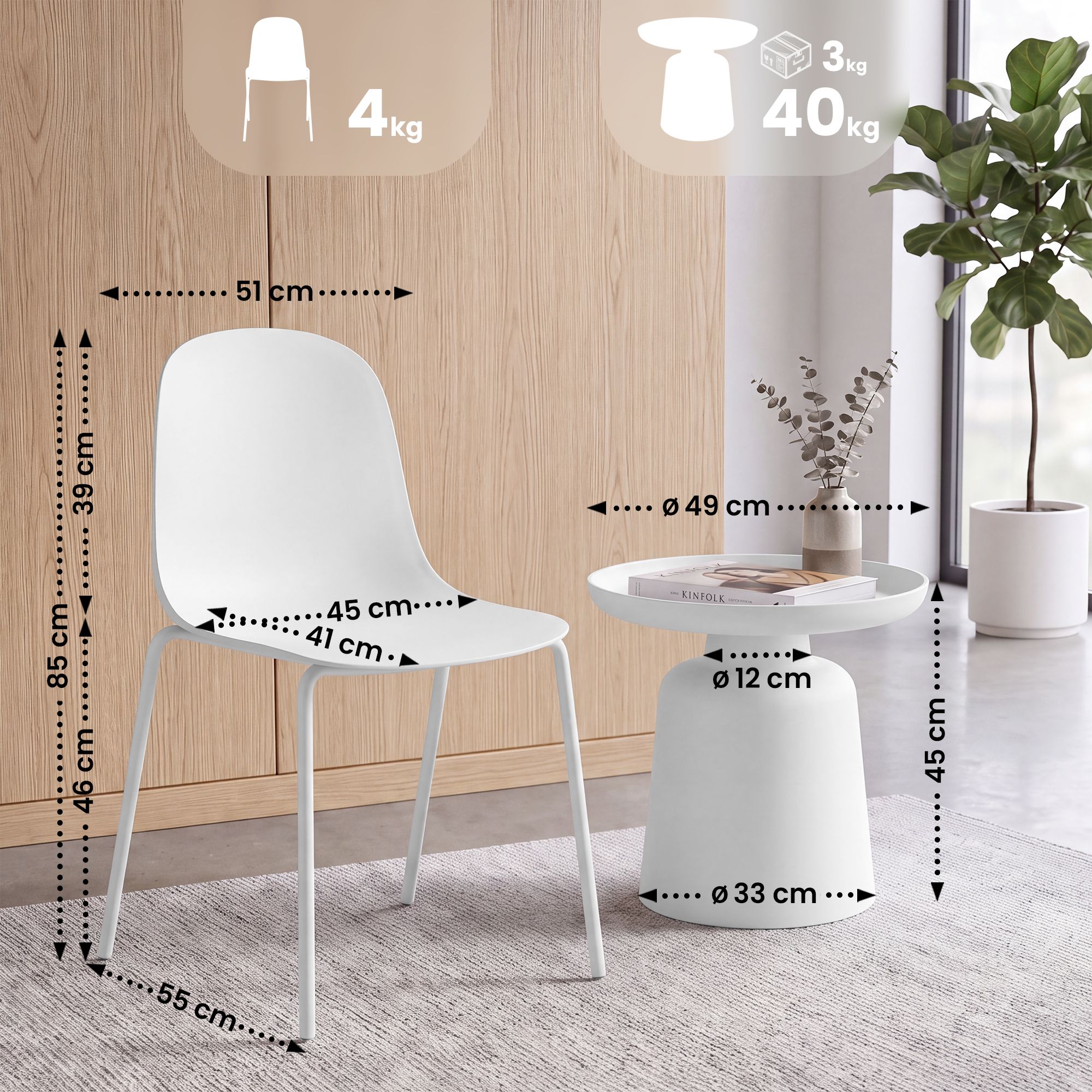 Conjunto de asientos Nilo 2 plazas