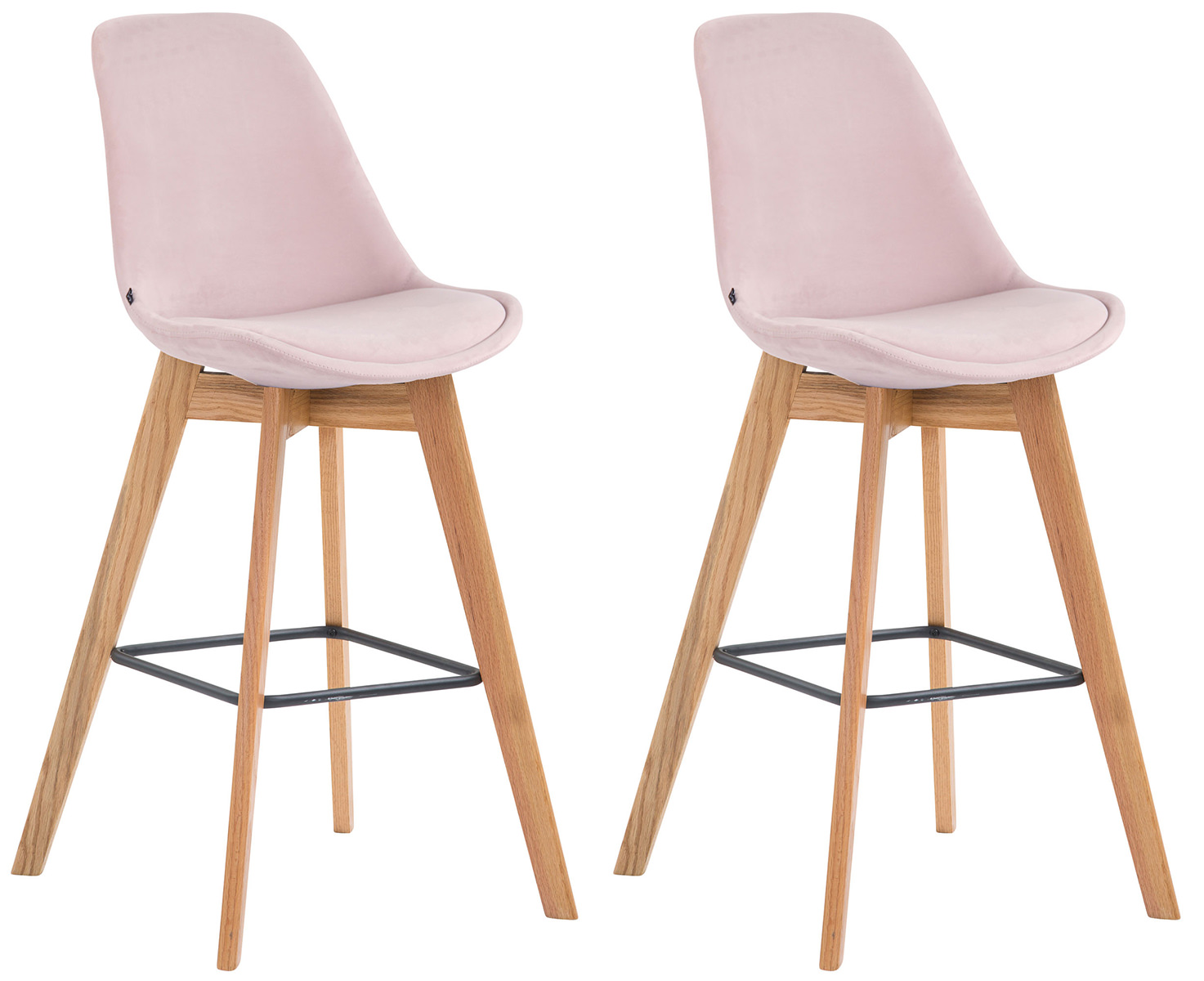Set 2 Taburetes Metz En Terciopelo