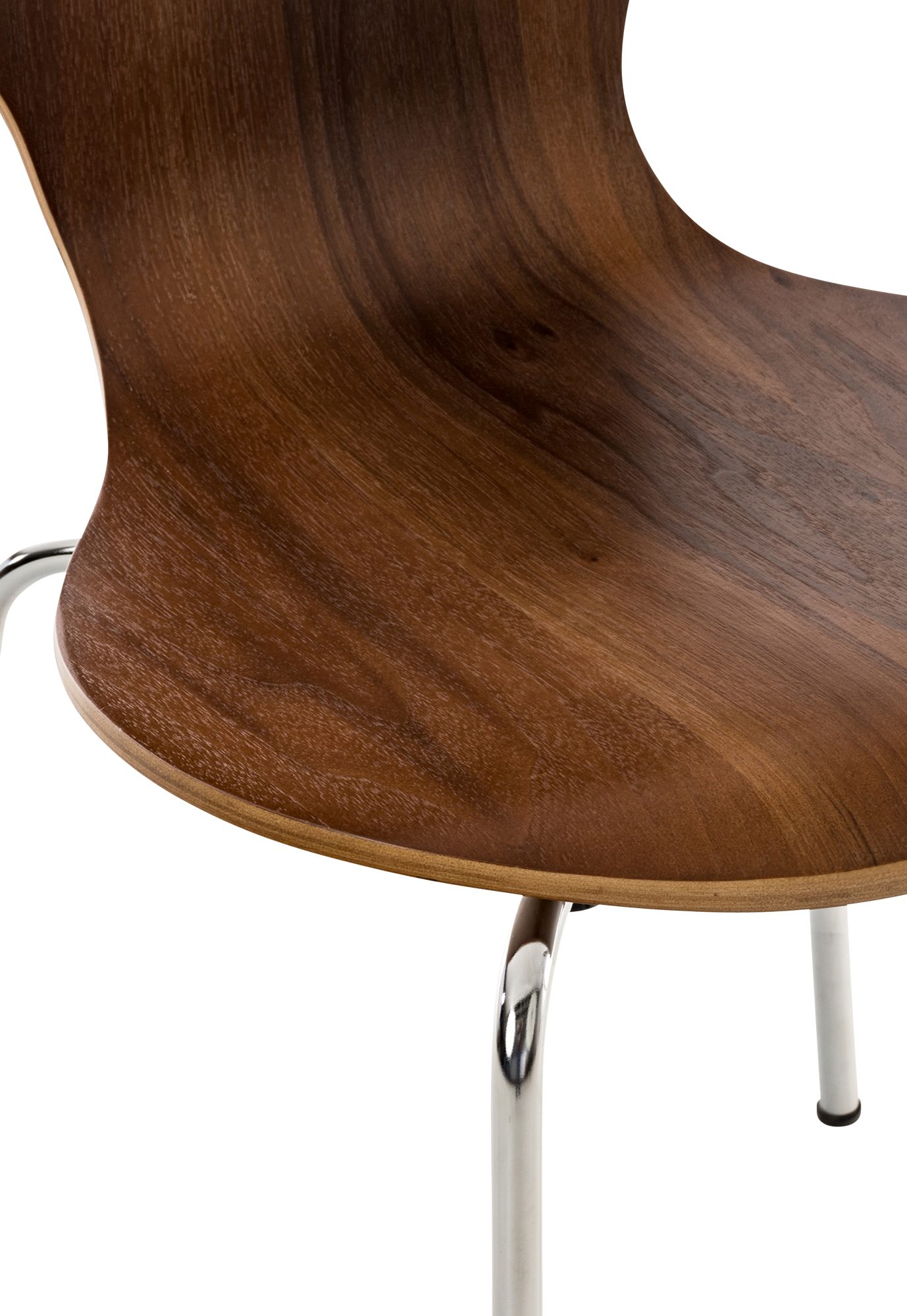 Silla De Comedor Apilable Diego Nogal